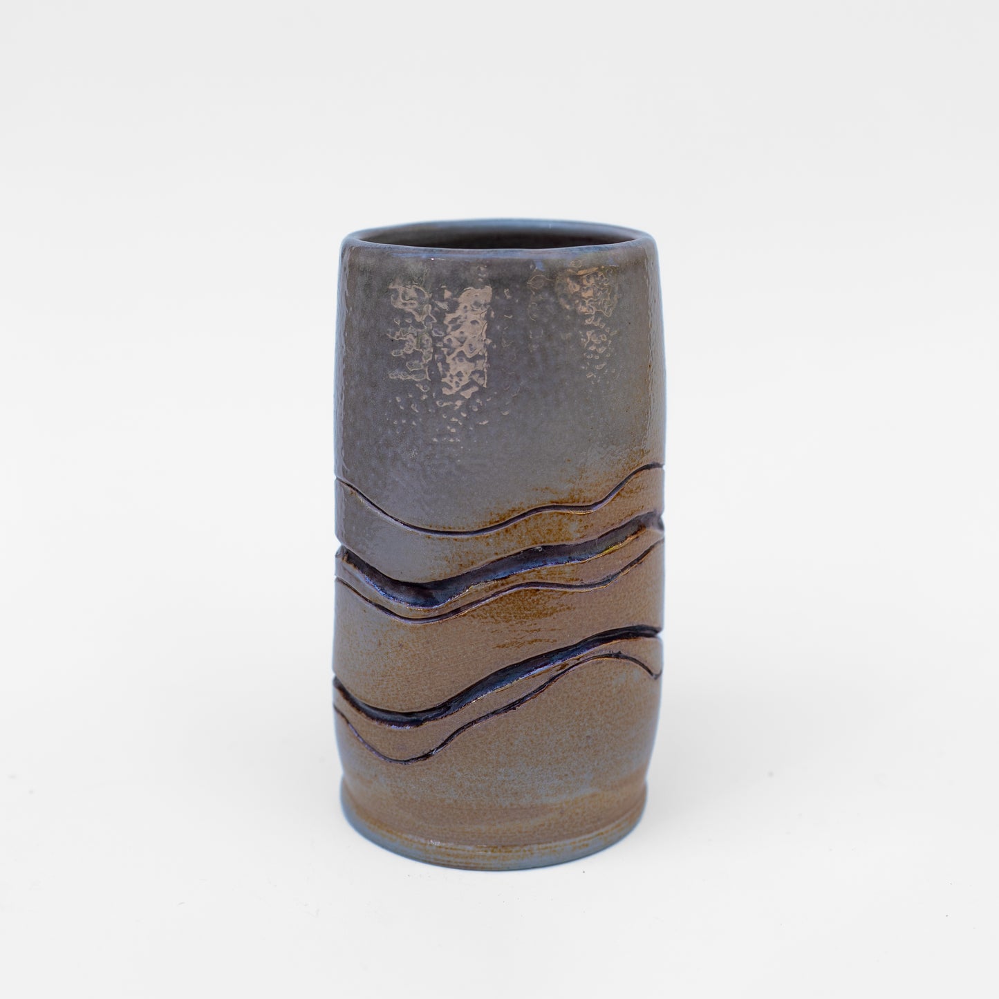 soda-fired tall mishima tumbler