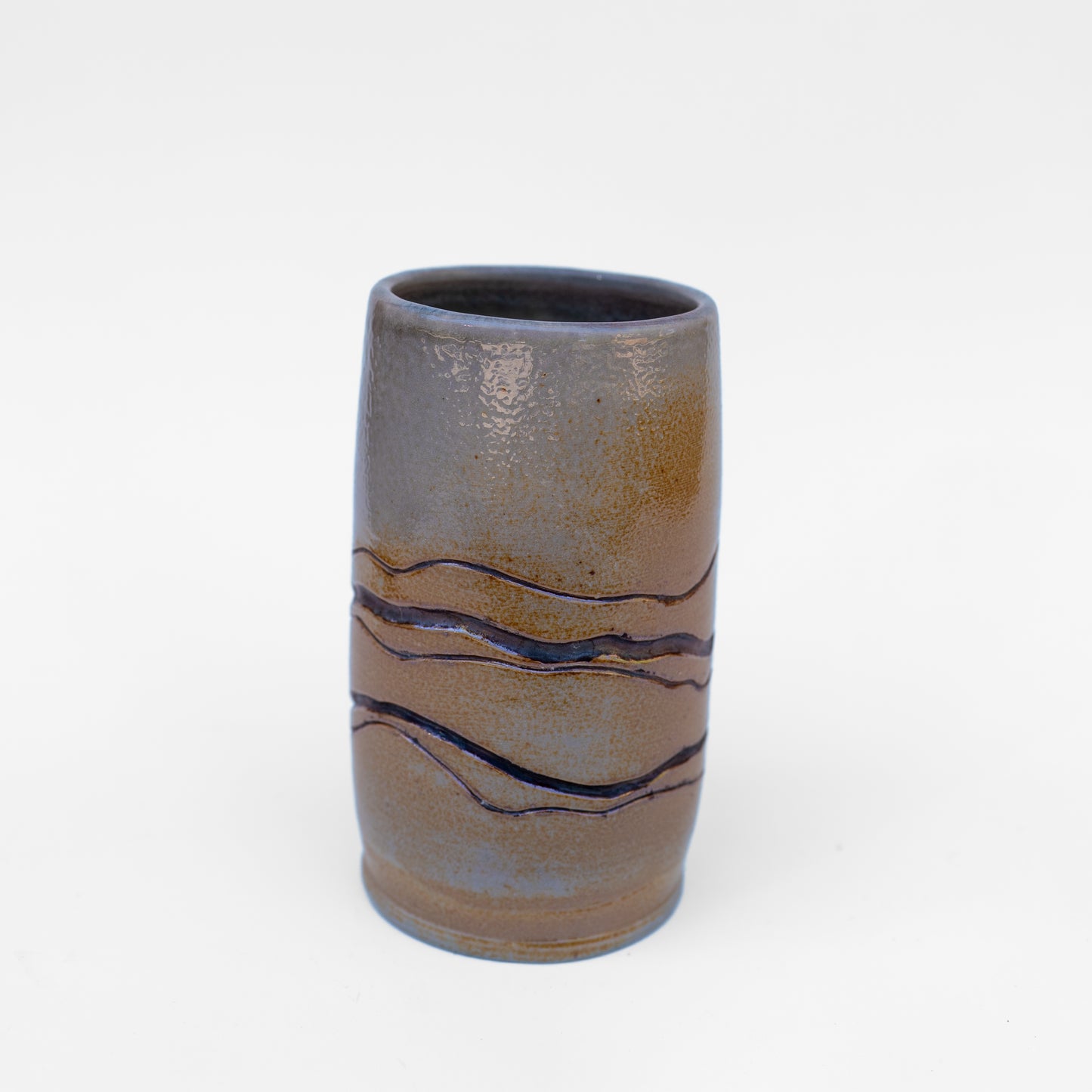 soda-fired tall mishima tumbler