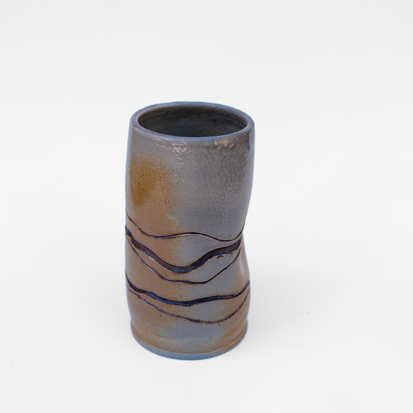 soda-fired tall mishima tumbler