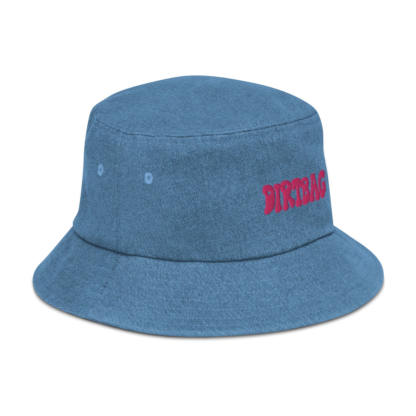 dirtbag denim bucket hat - pink