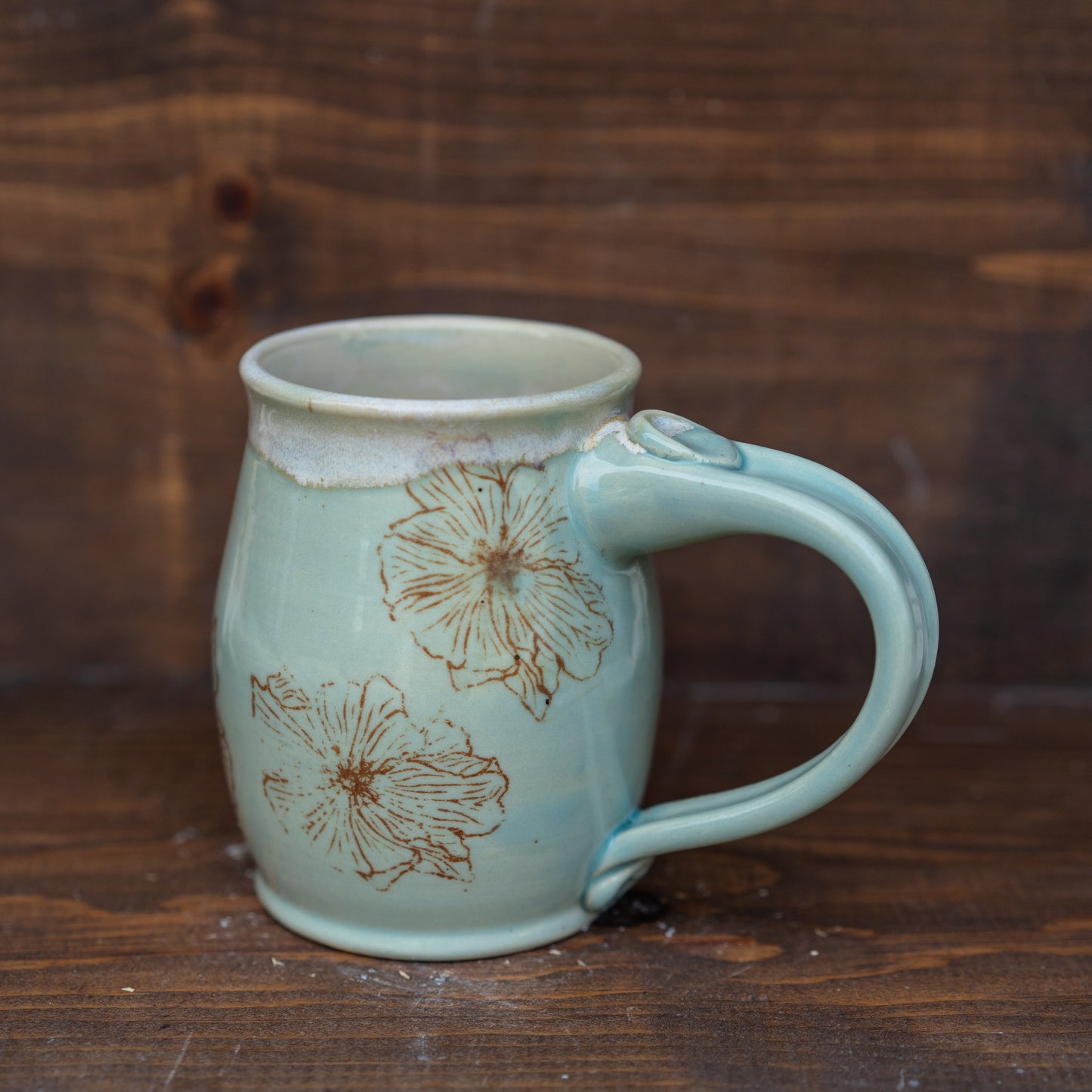 wildflower transfer mug in glacier