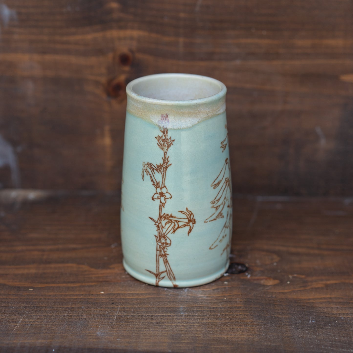 wildflower tumbler in glacier