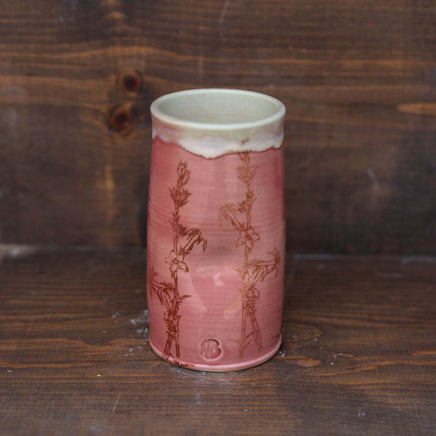 wildflower tumbler in plum