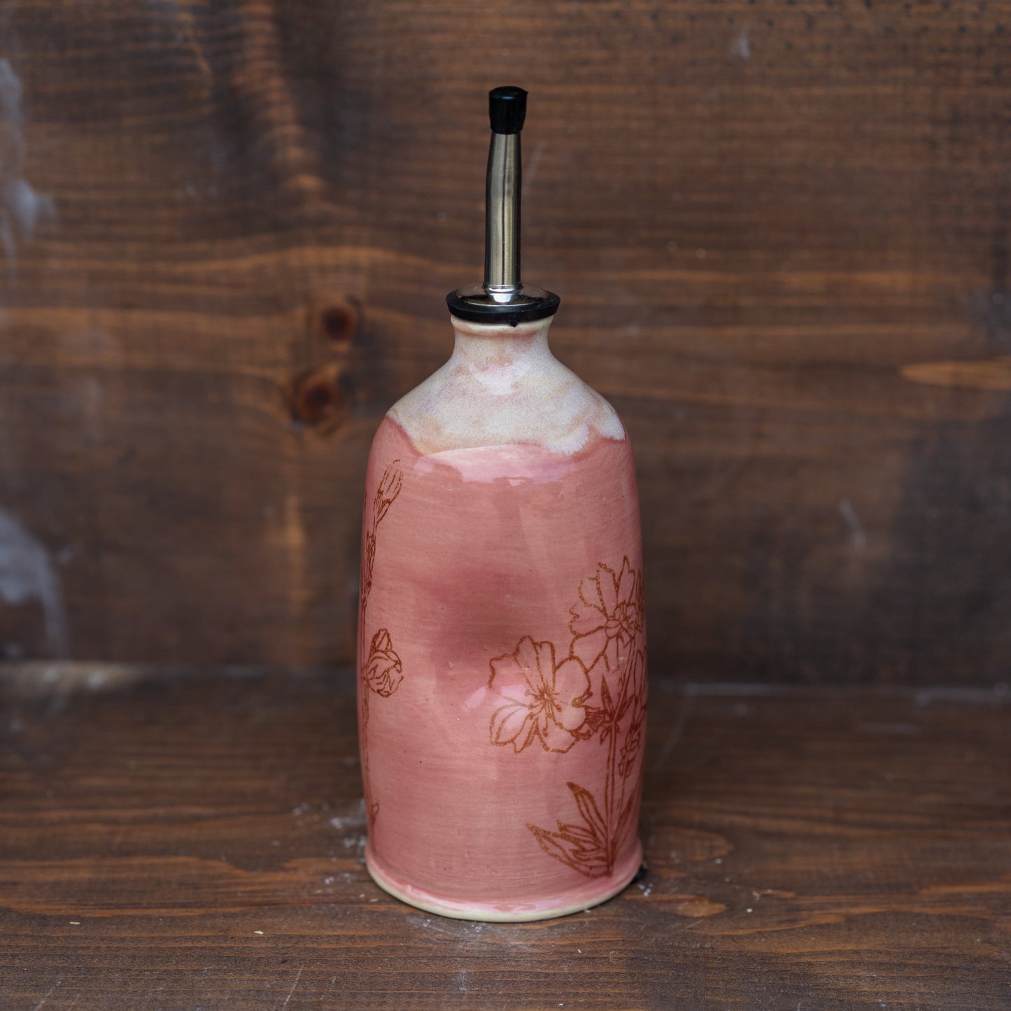 wildflower oil cruet // soap dispenser