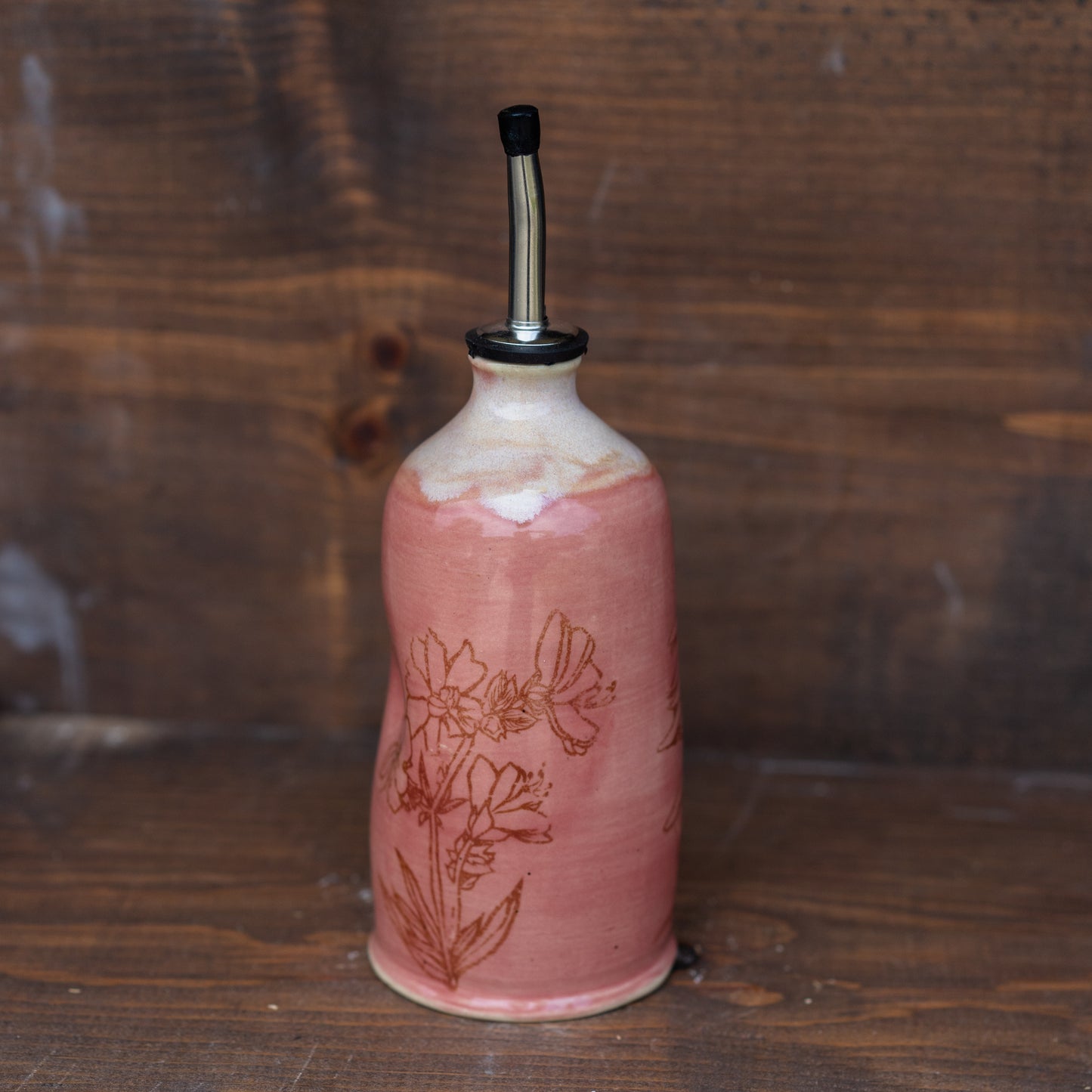 wildflower oil cruet // soap dispenser
