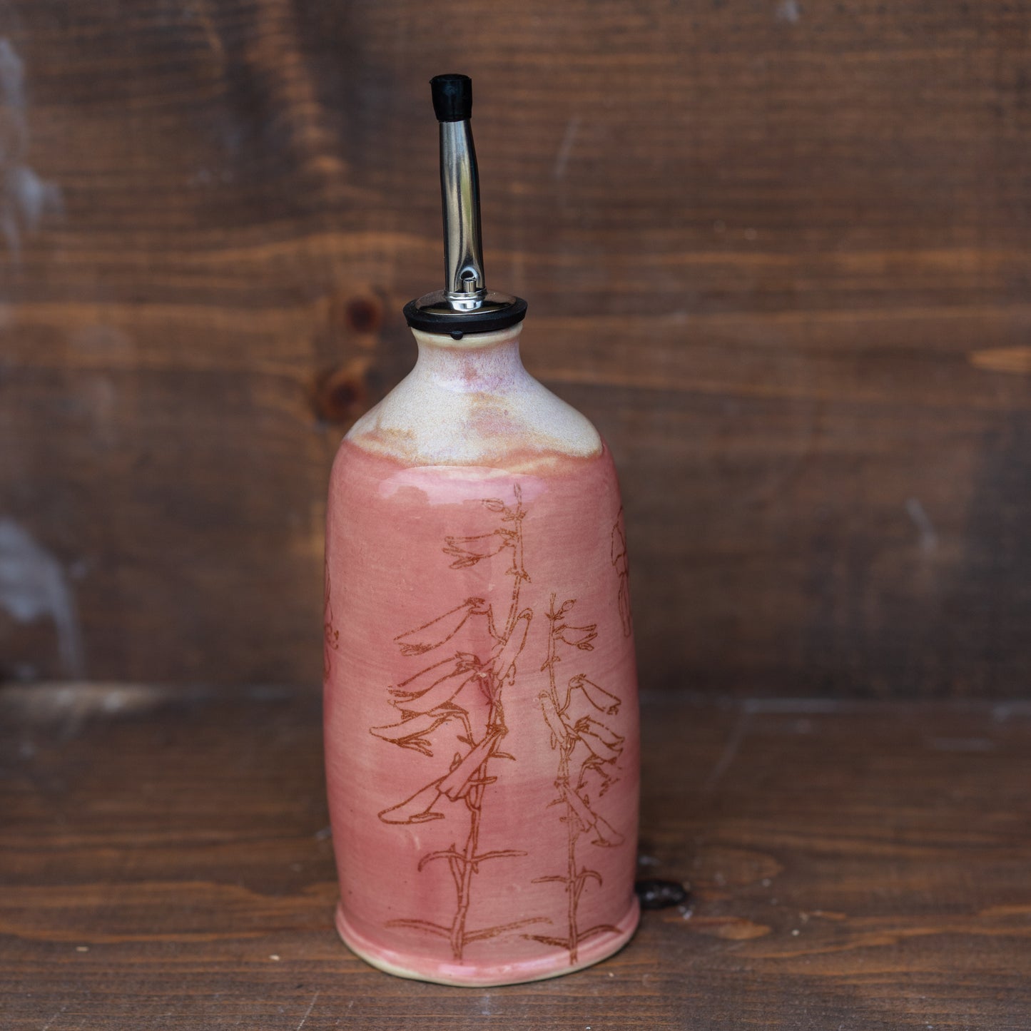 wildflower oil cruet // soap dispenser