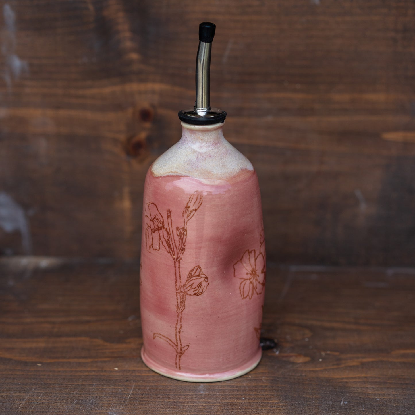 wildflower oil cruet // soap dispenser
