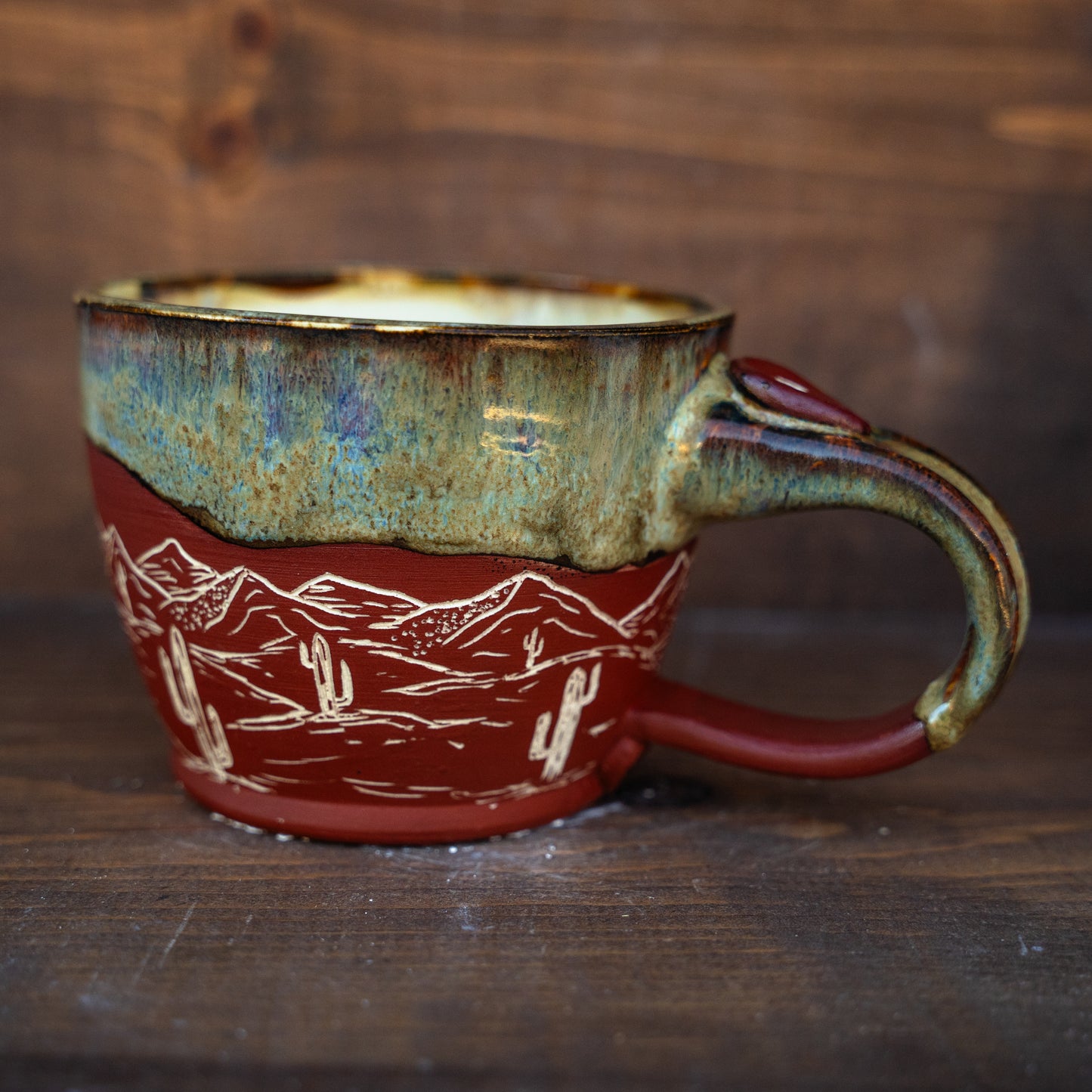 desertscape latte mug