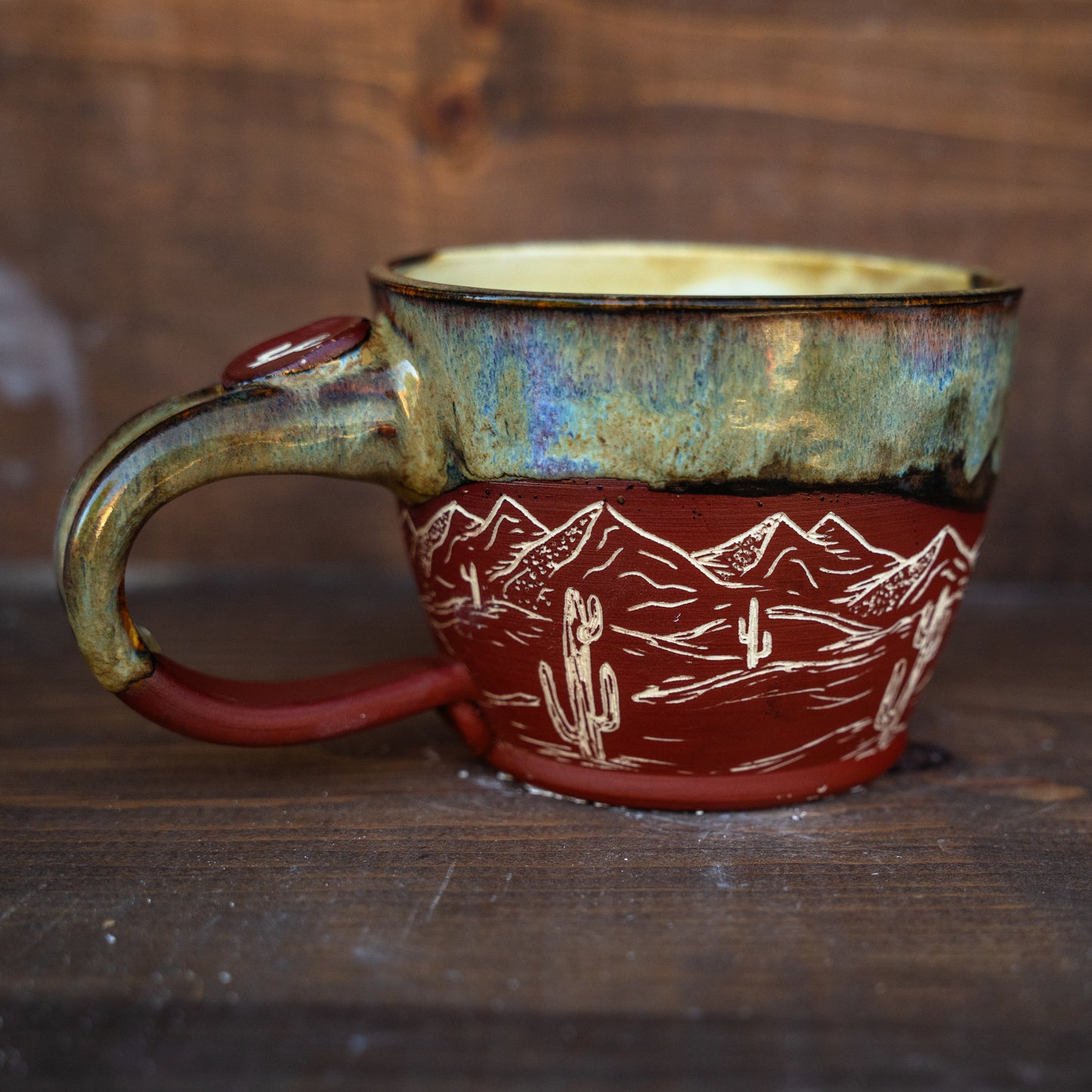 desertscape latte mug