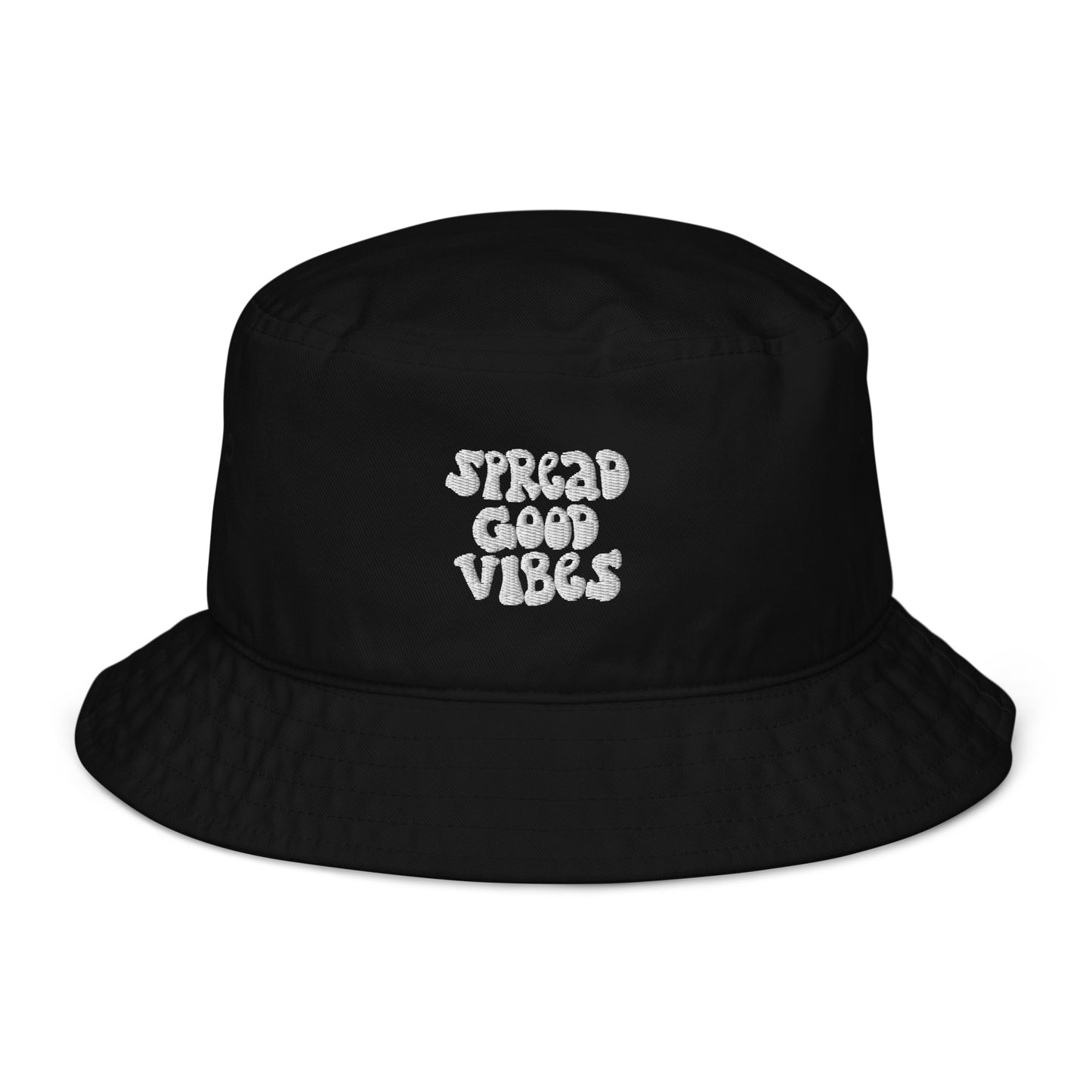 spread good vibes organic cotton bucket hat