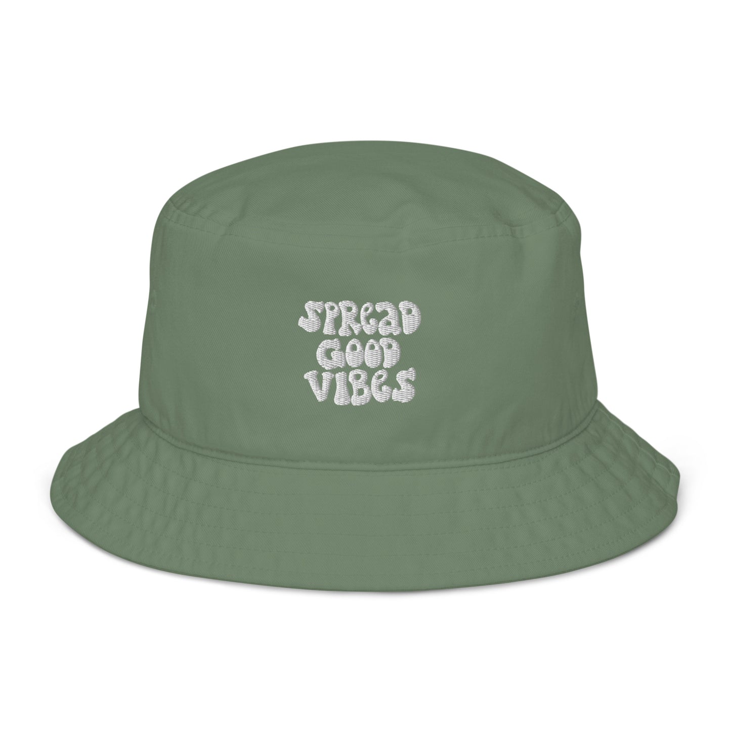 spread good vibes organic cotton bucket hat