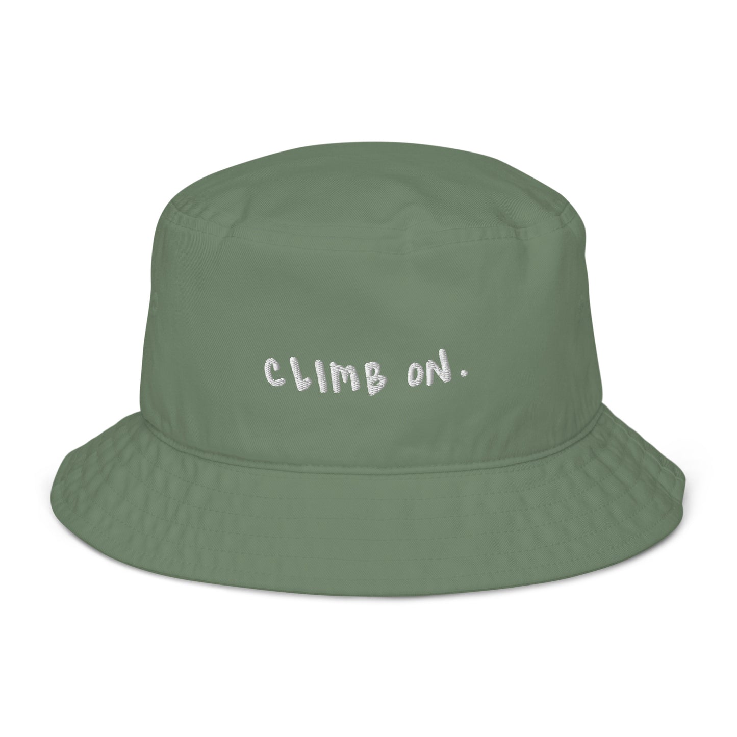 climb on organic cotton bucket hat