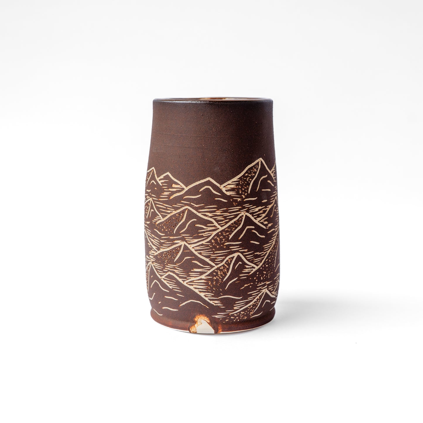 mountain sgraffito tumbler
