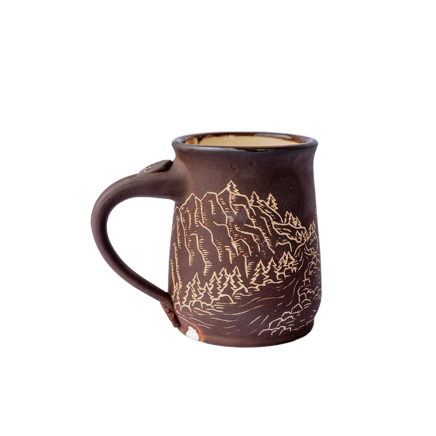 river gorge sgraffito mug