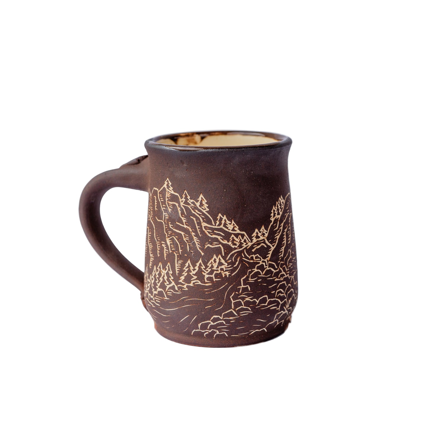 river gorge sgraffito mug