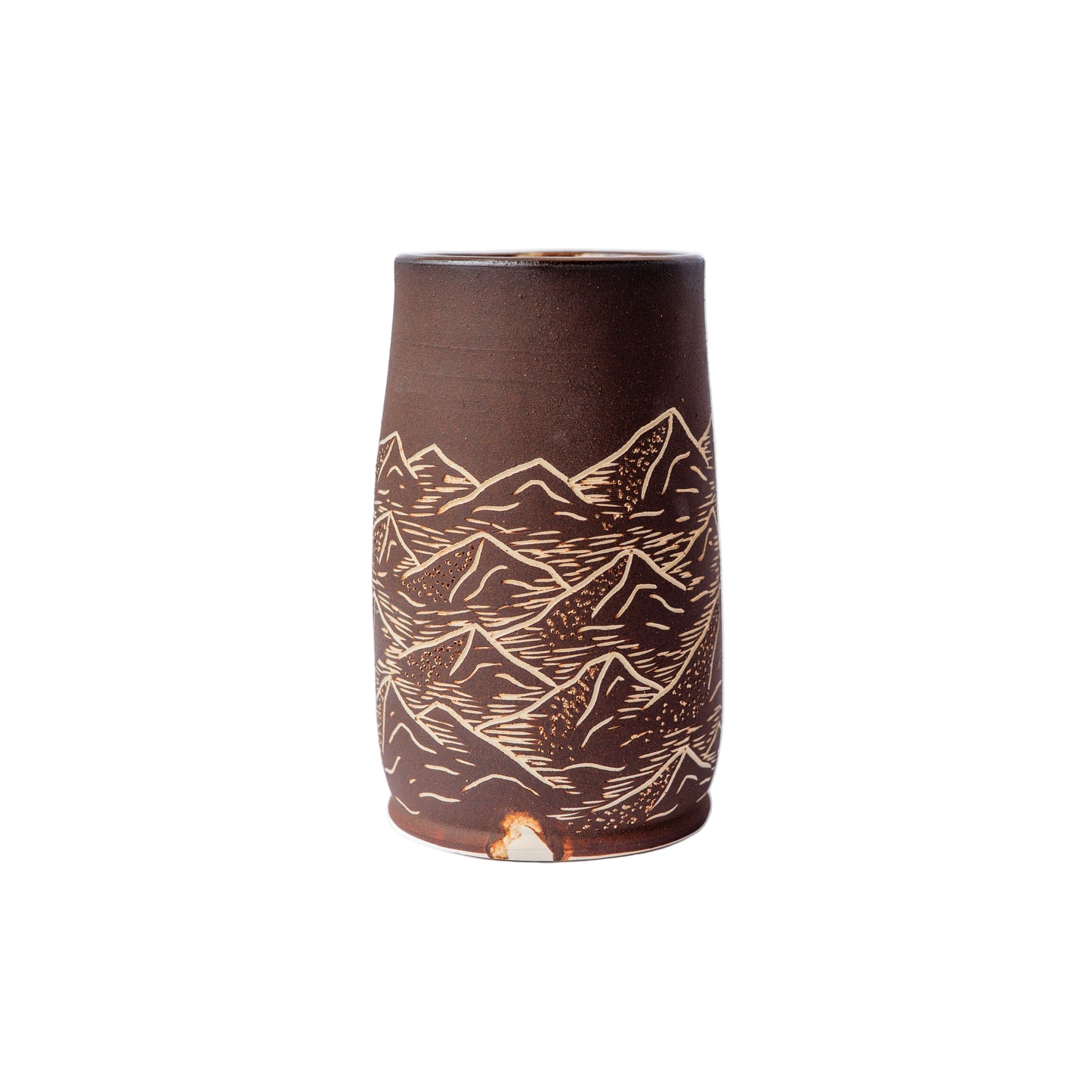 mountain sgraffito tumbler