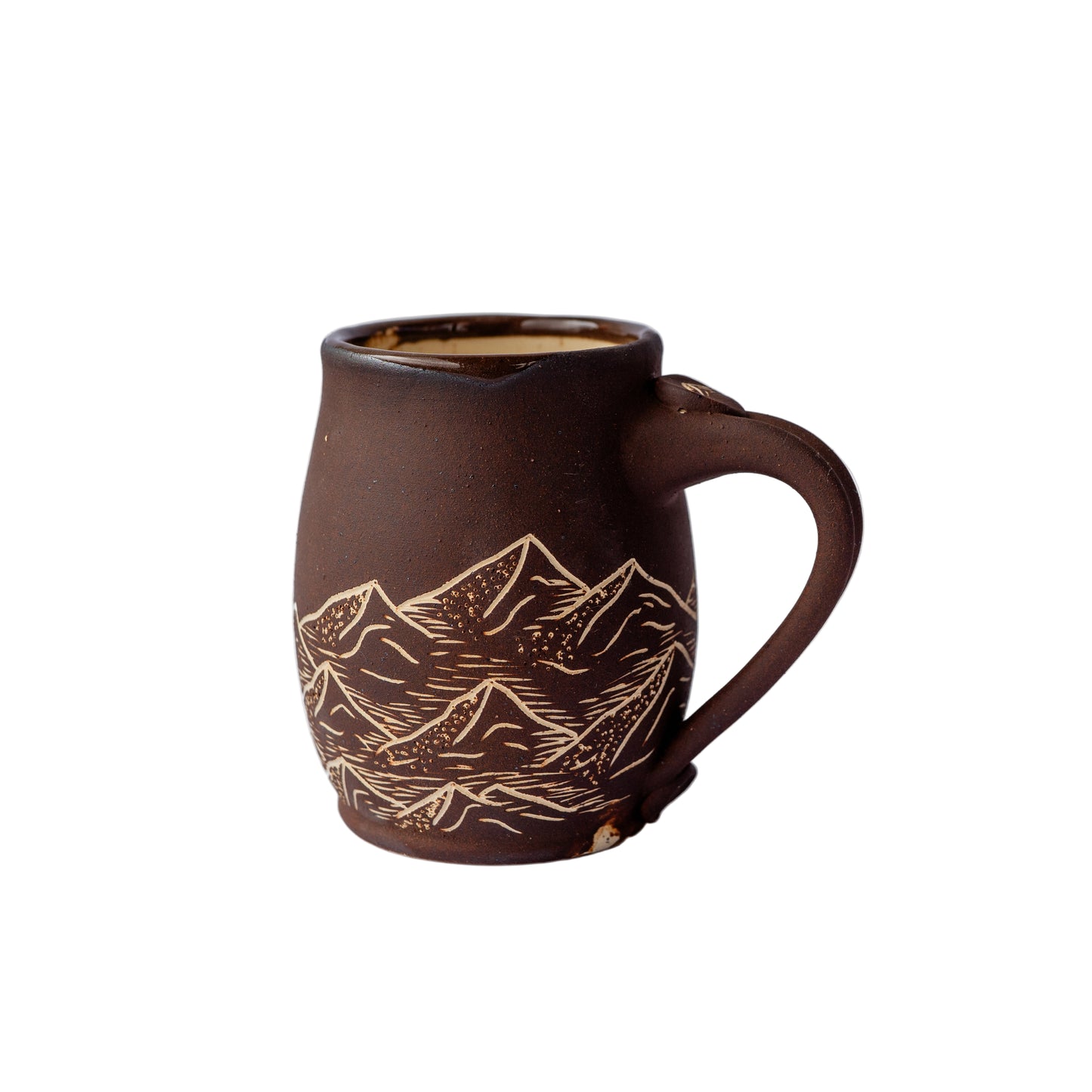 mountain sgraffito mug