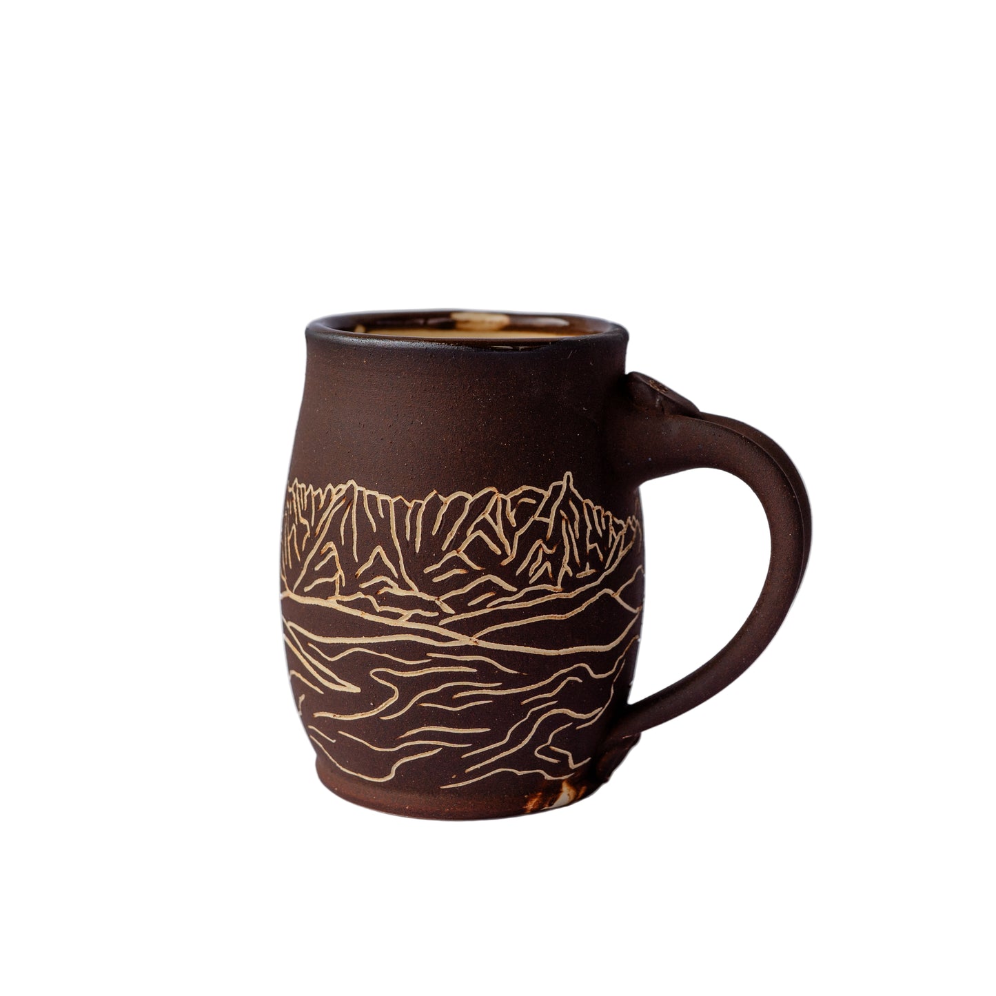 mountain pass sgraffito mug