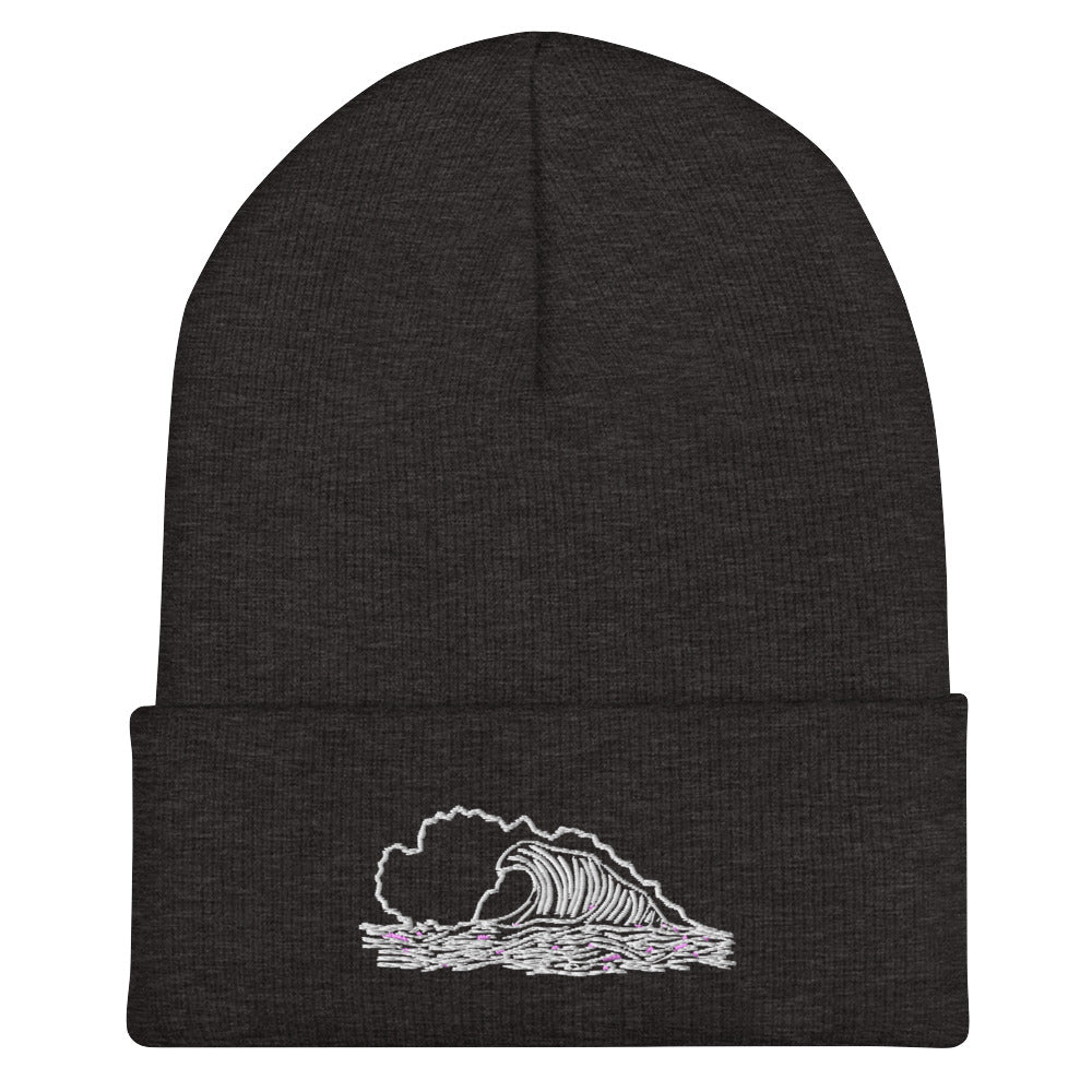 brackish wave cuffed beanie