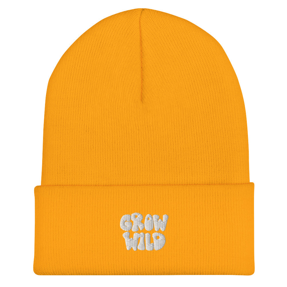 grow wild cuffed beanie