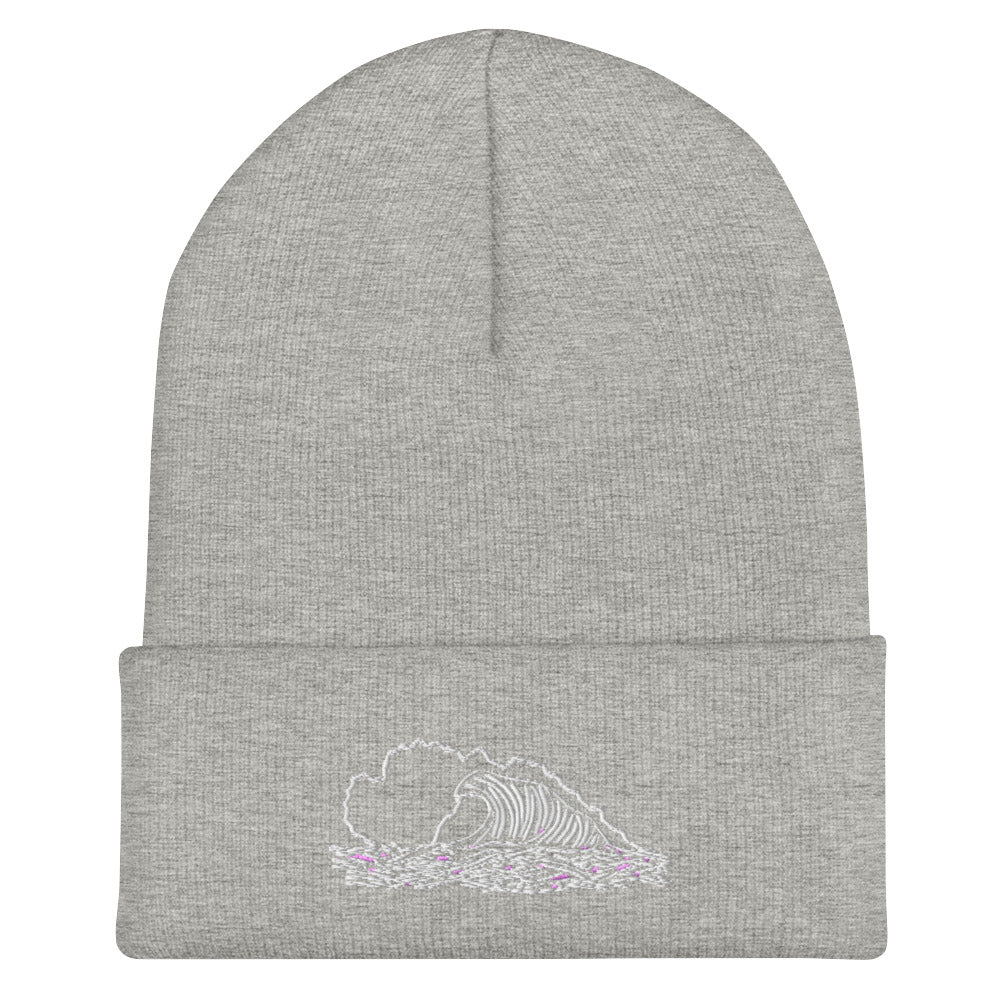brackish wave cuffed beanie
