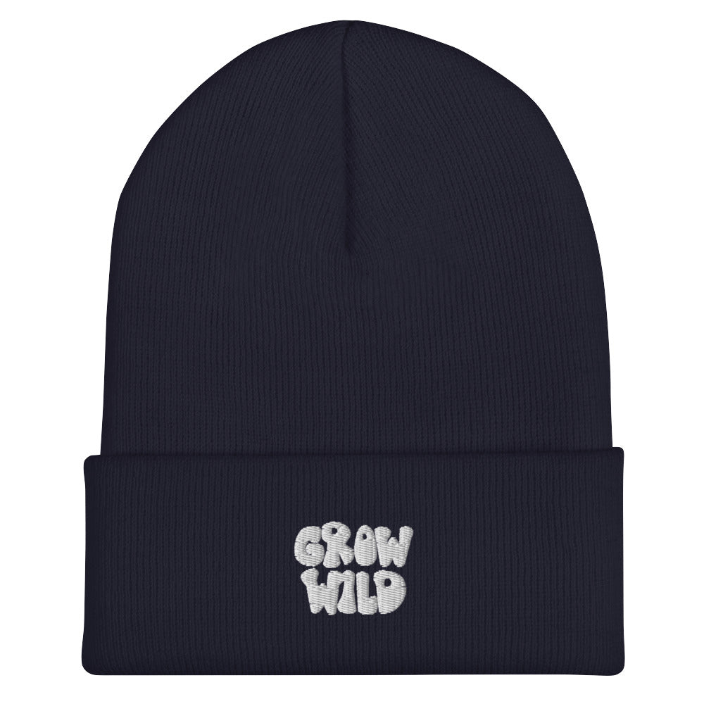 grow wild cuffed beanie