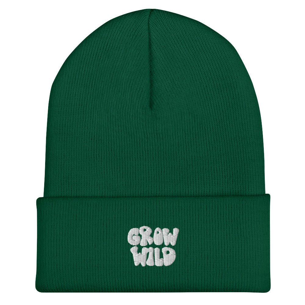 grow wild cuffed beanie