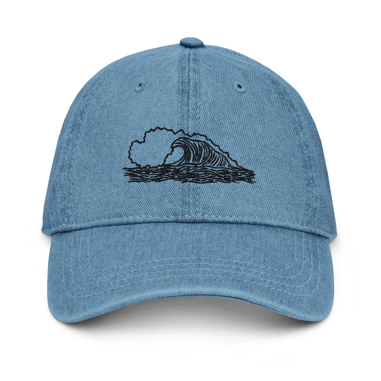 brackish wave denim hat