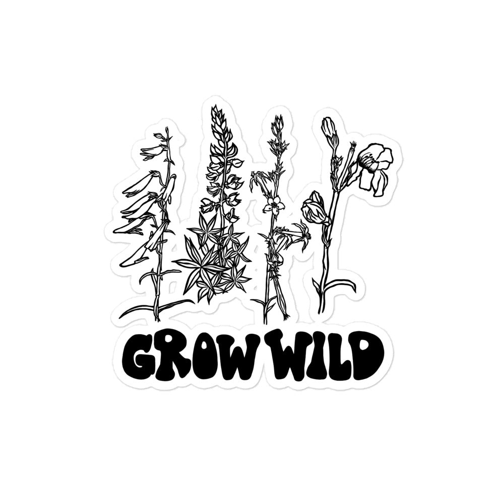 grow wild stickers