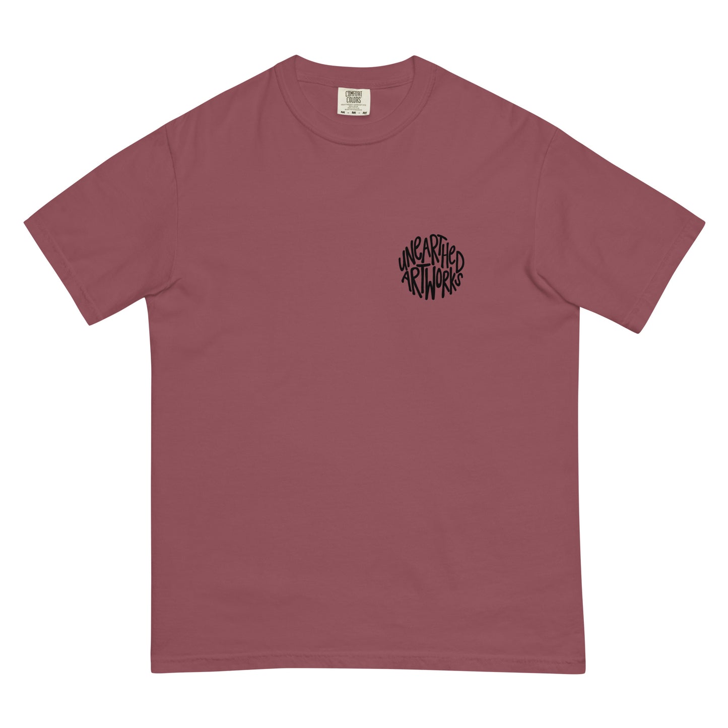 unearthed logo garment-dyed heavyweight t-shirt