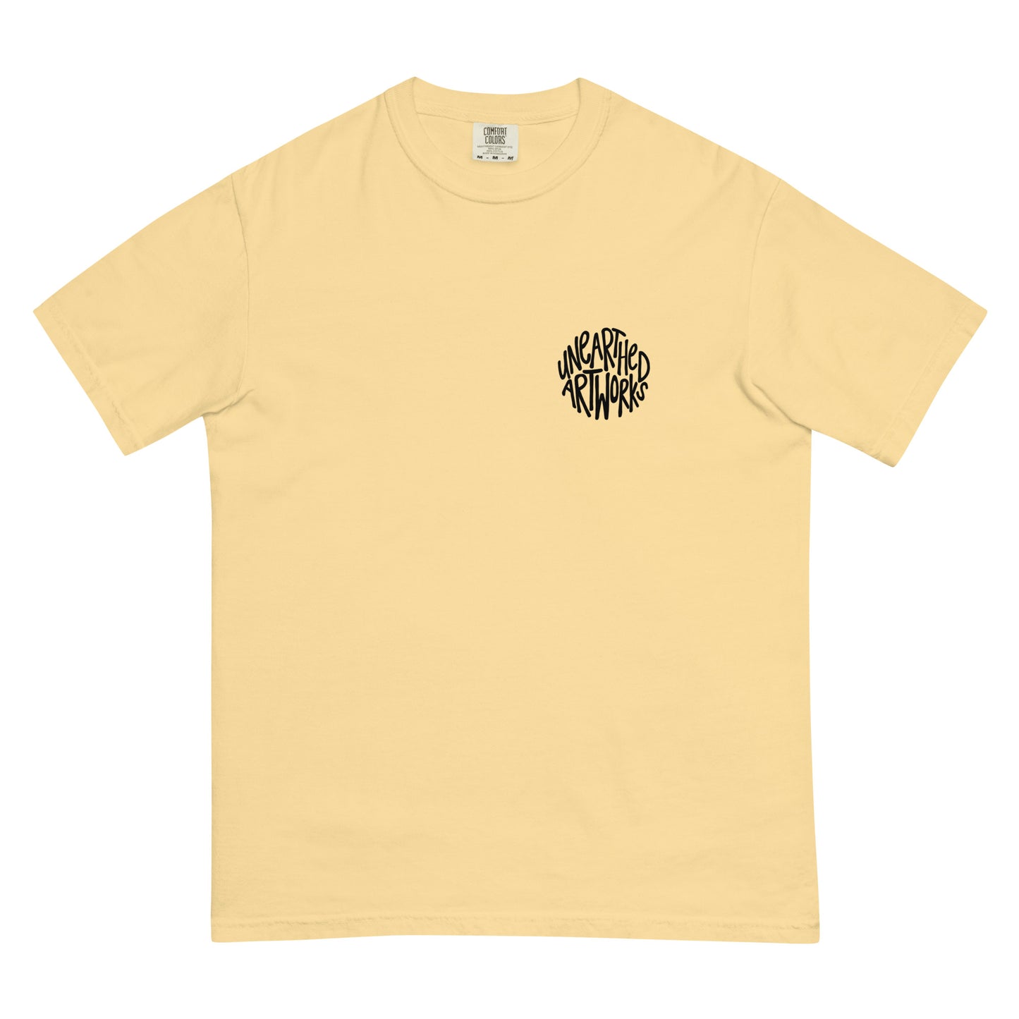 unearthed logo garment-dyed heavyweight t-shirt