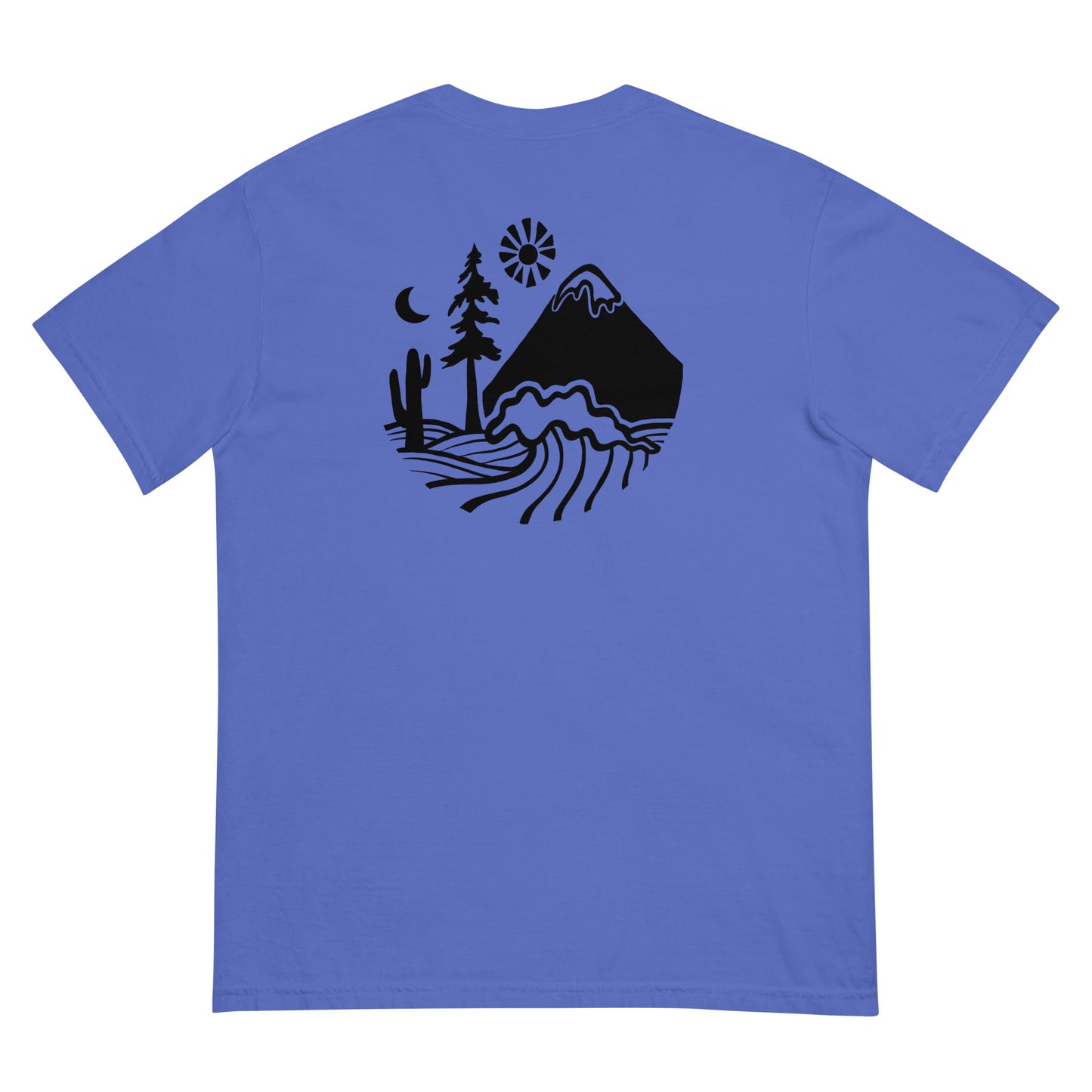 unearthed logo garment-dyed heavyweight t-shirt