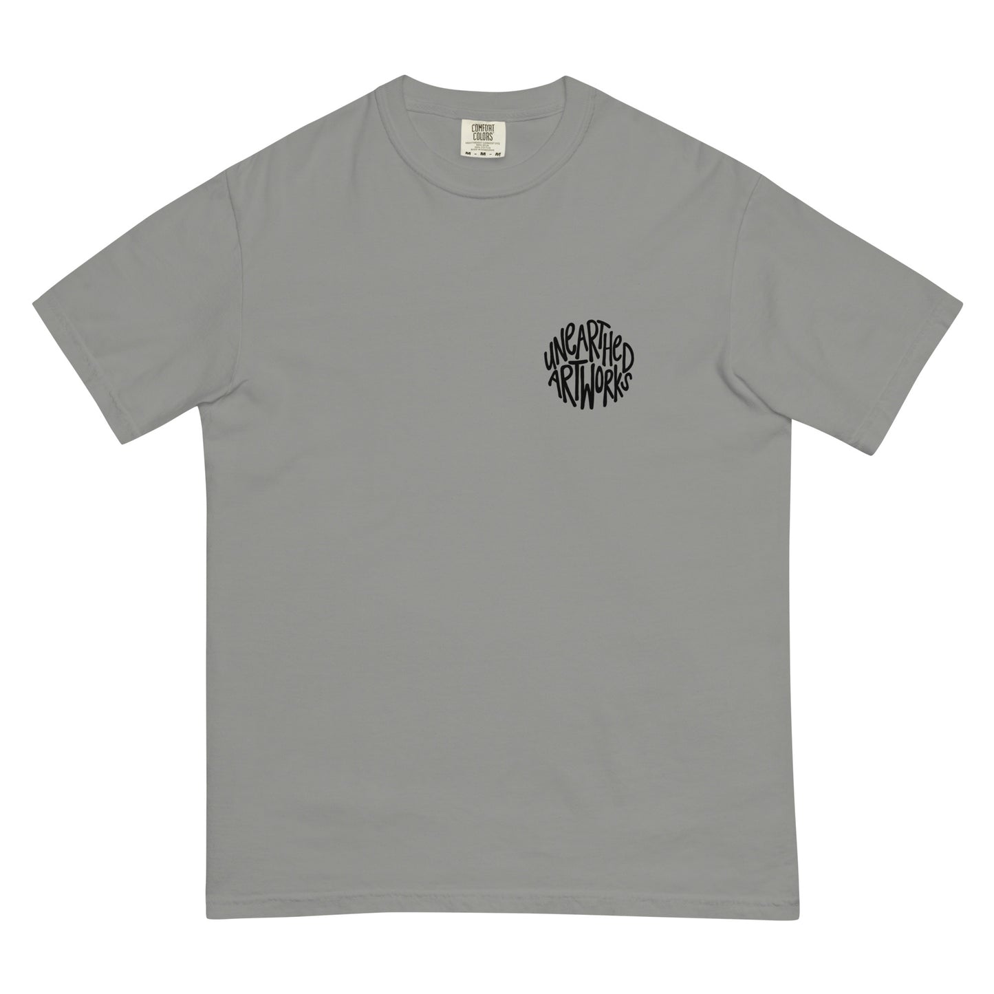 unearthed logo garment-dyed heavyweight t-shirt
