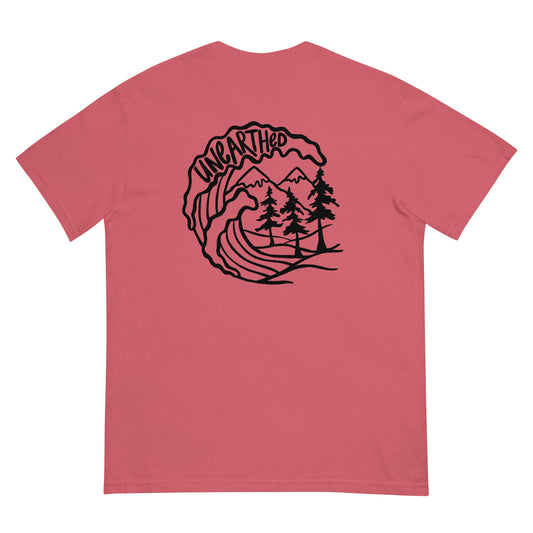 wave and nature garment-dyed heavyweight t-shirt