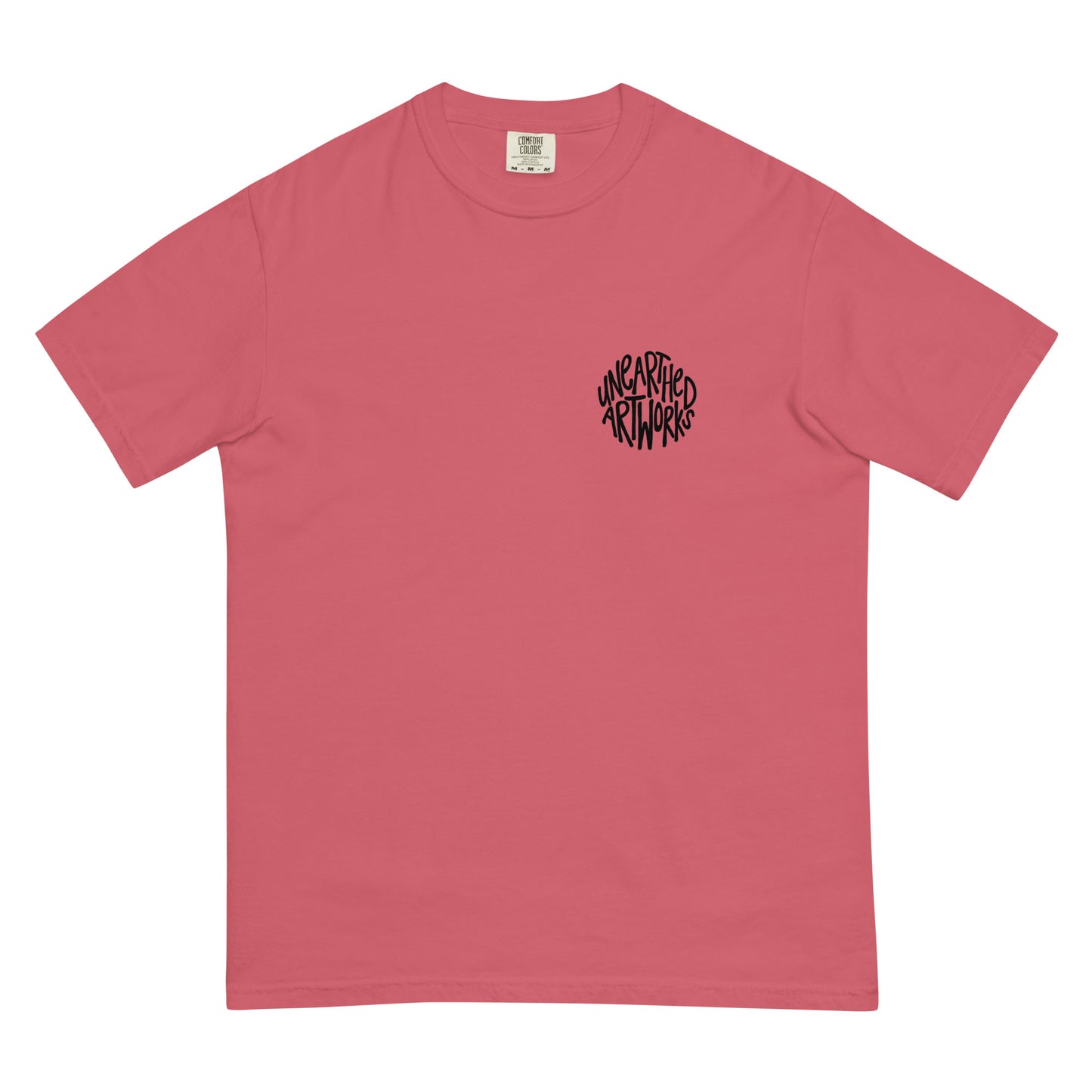 unearthed logo garment-dyed heavyweight t-shirt