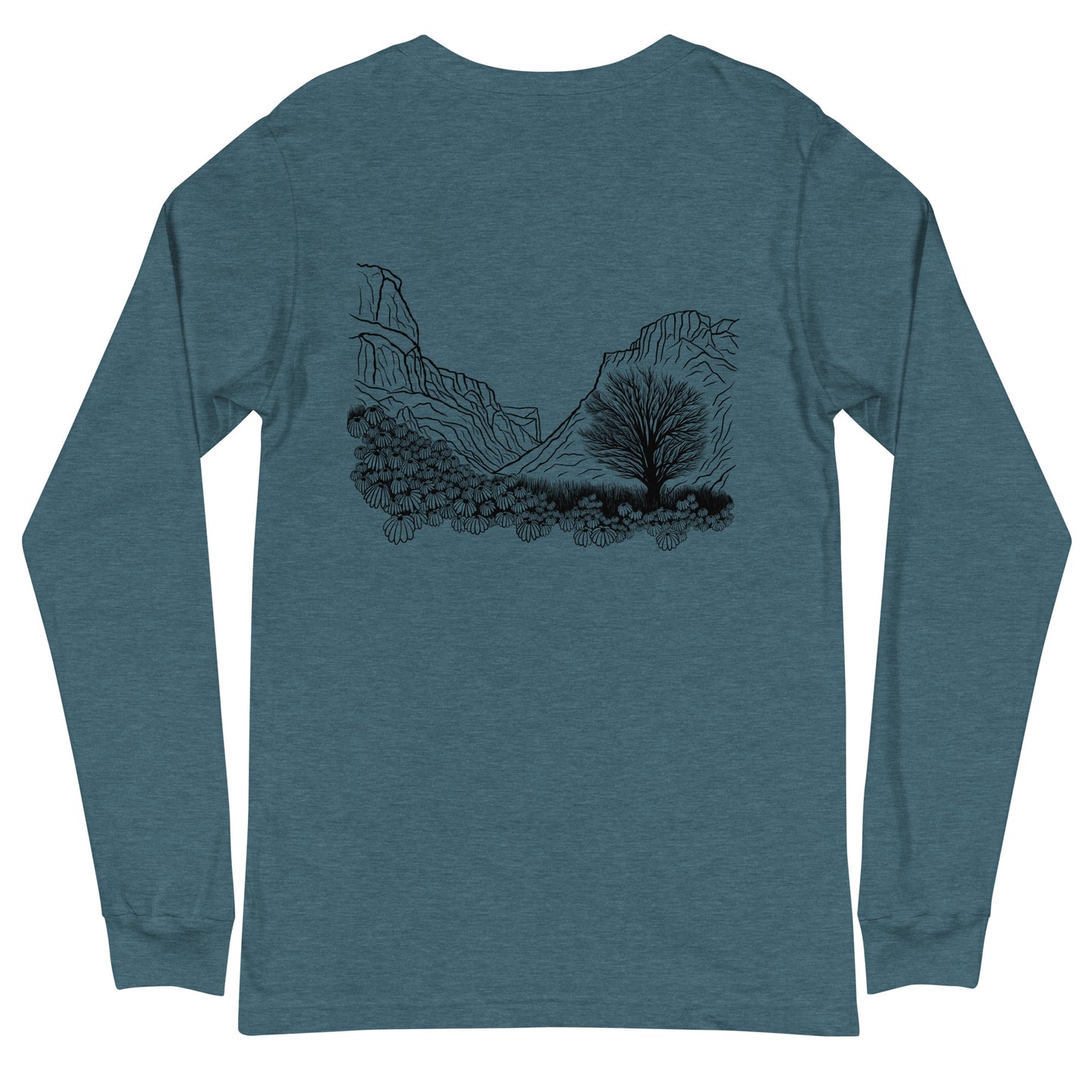 diablo canyon long sleeve t-shirt (design on back)