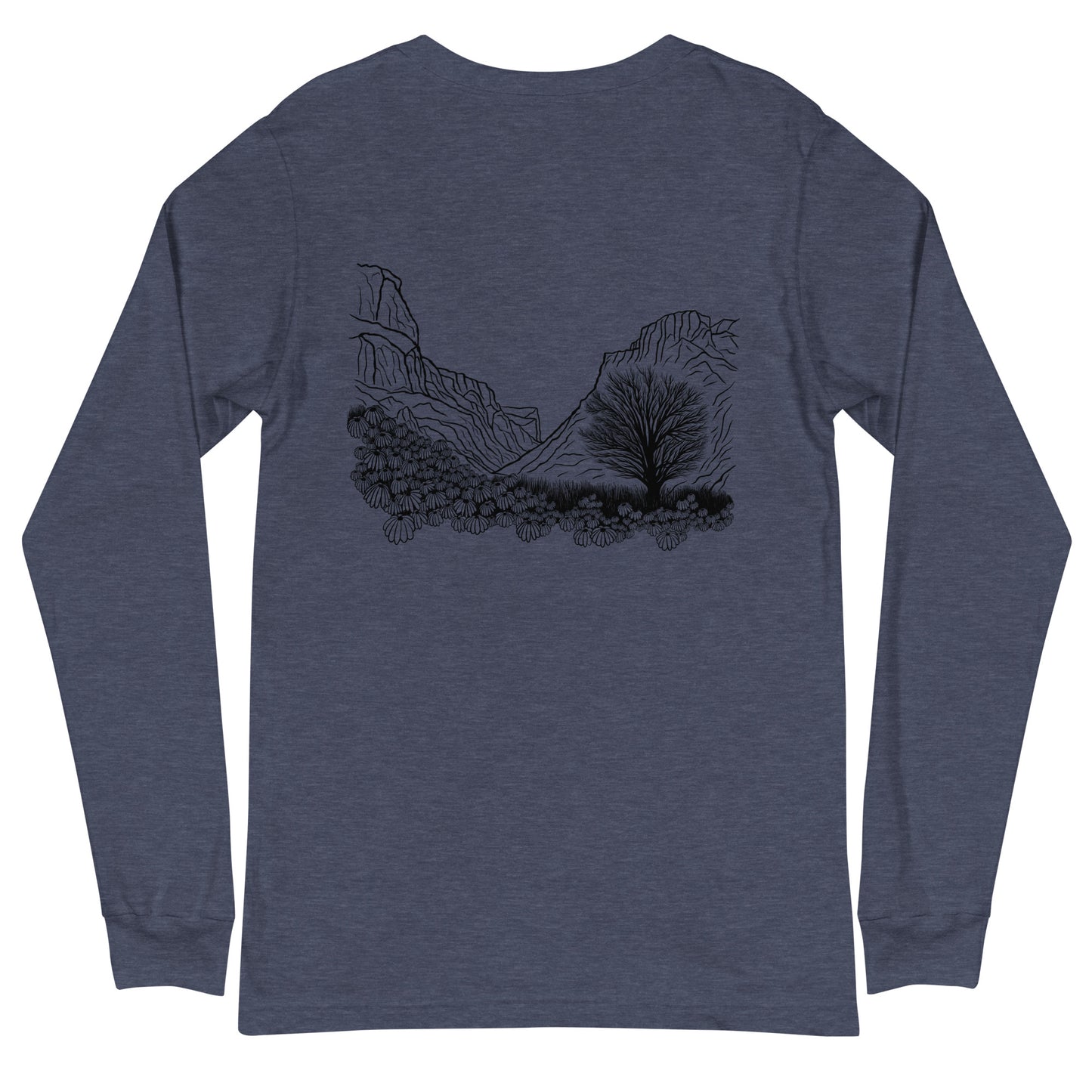 diablo canyon long sleeve t-shirt (design on back)
