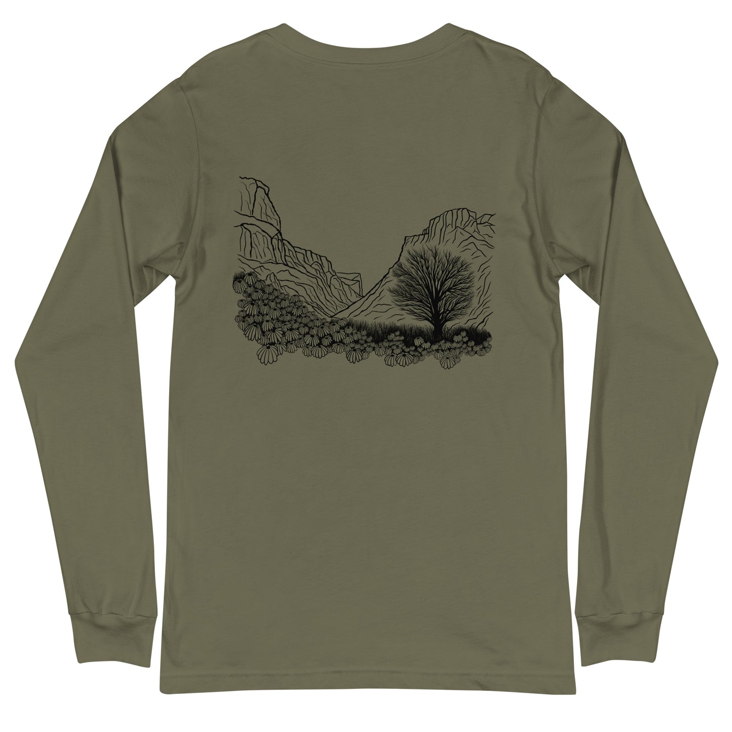 diablo canyon long sleeve t-shirt (design on back)