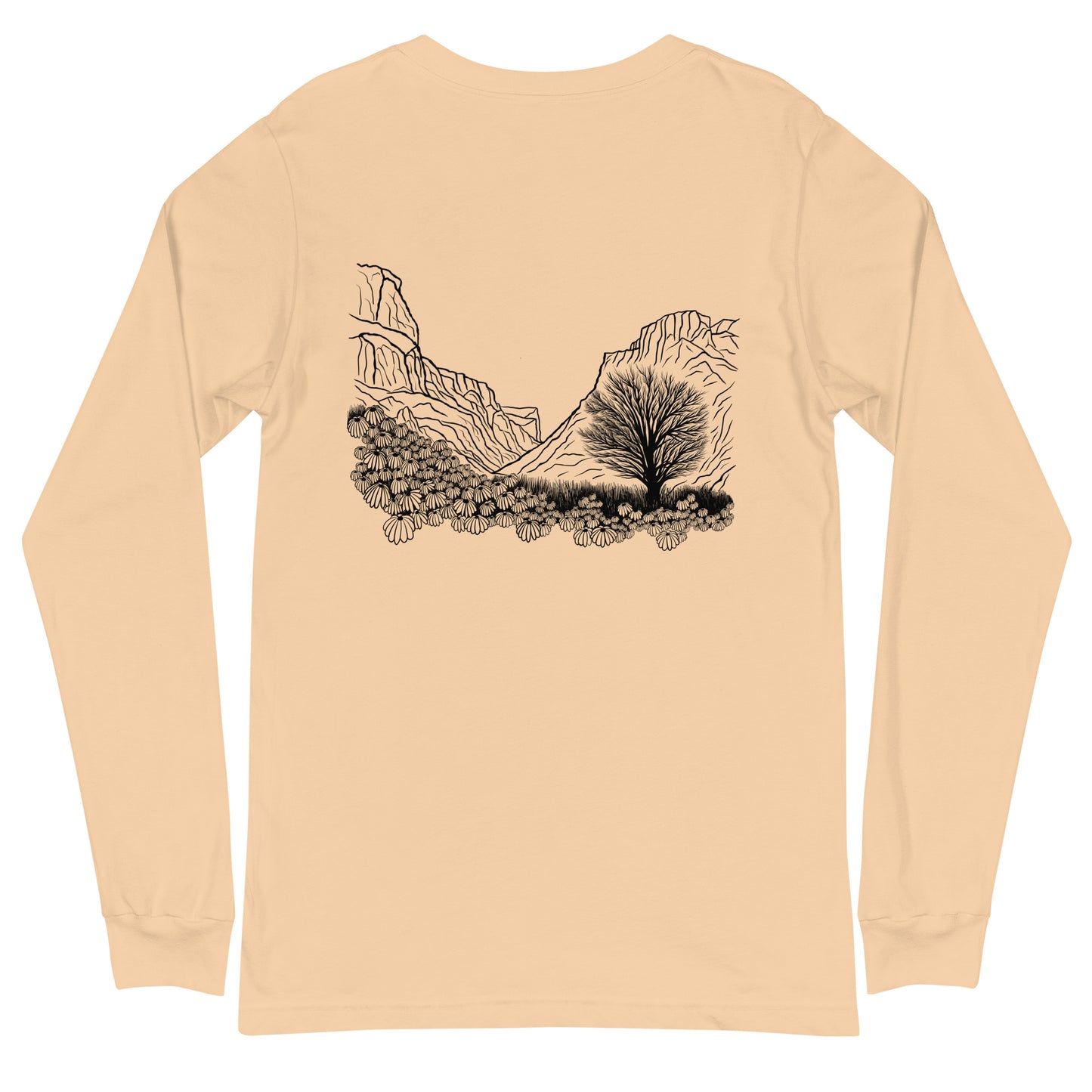 diablo canyon long sleeve t-shirt (design on back)