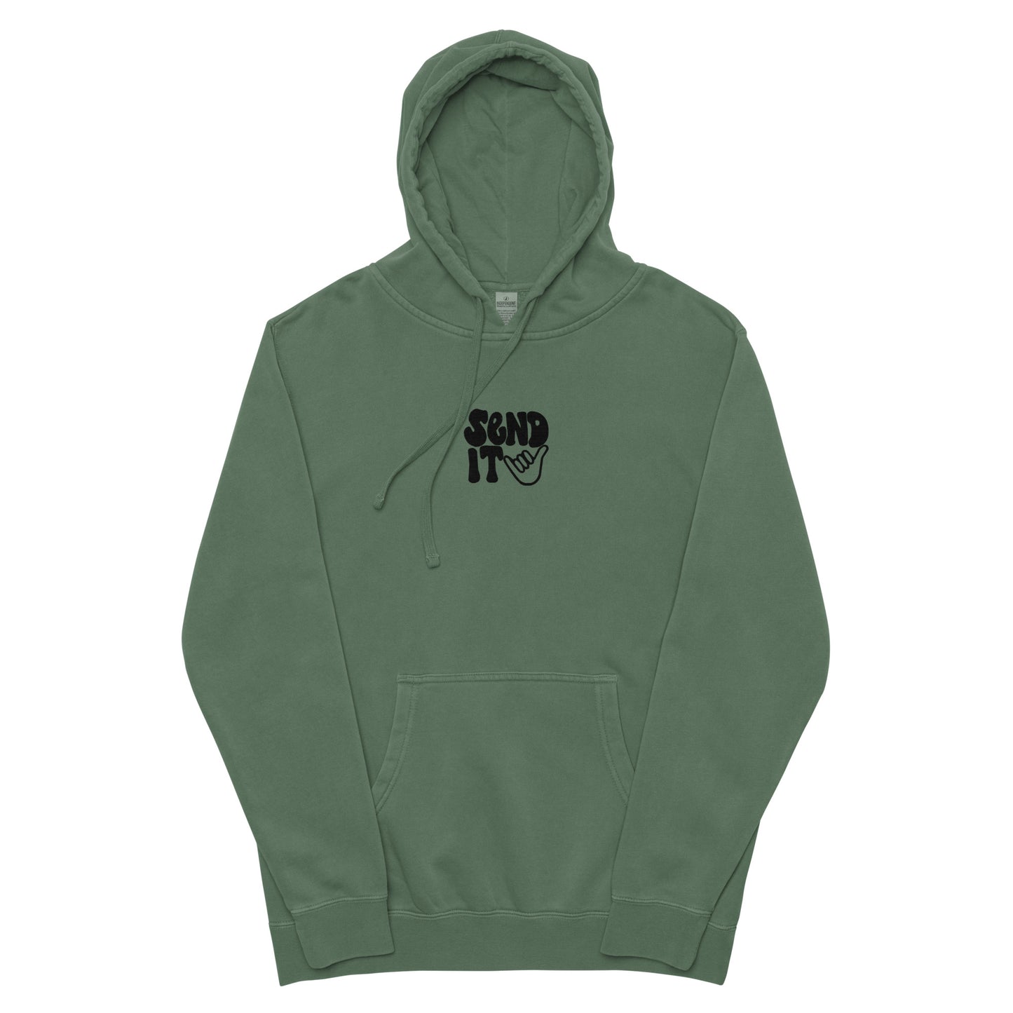 send it pigment-dyed hoodie
