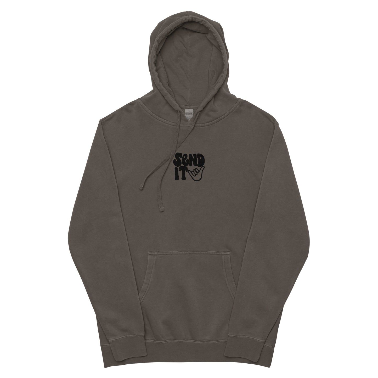 send it pigment-dyed hoodie
