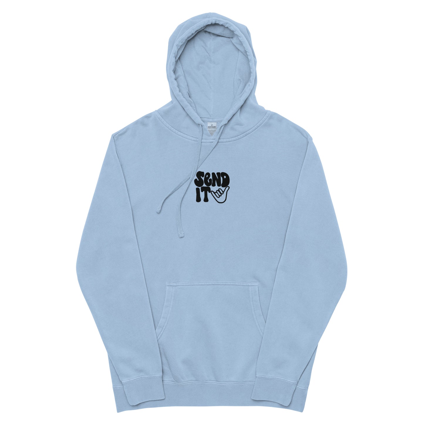 send it pigment-dyed hoodie