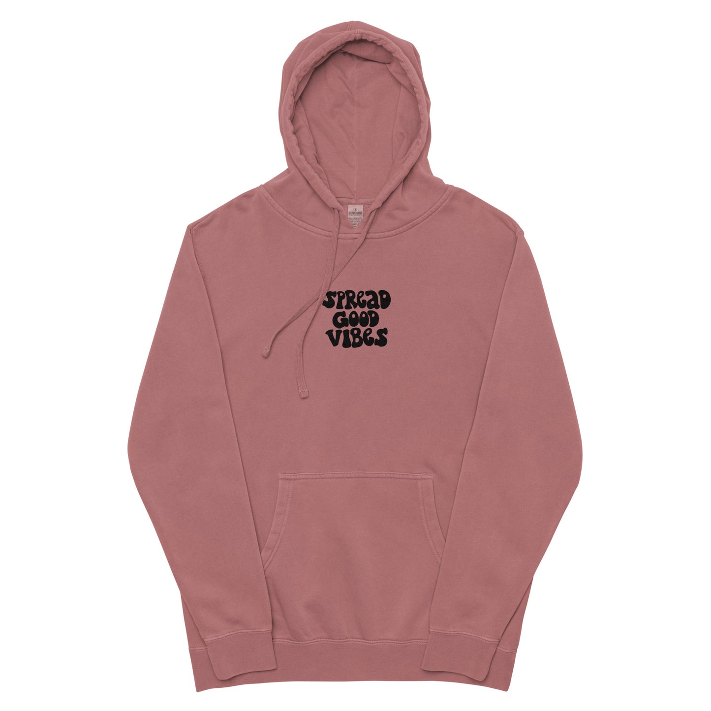 spread good vibes unisex pigment-dyed hoodie