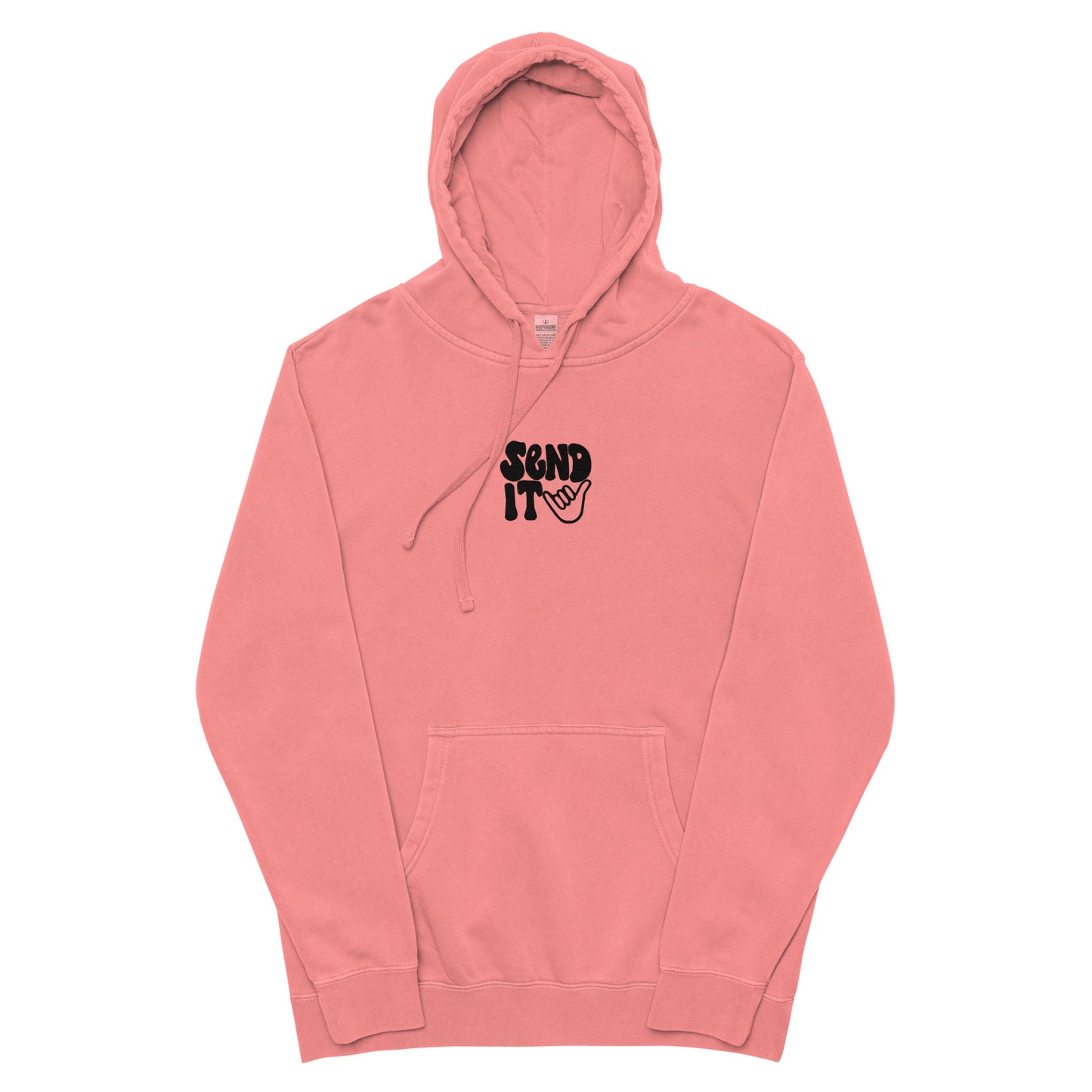 send it pigment-dyed hoodie