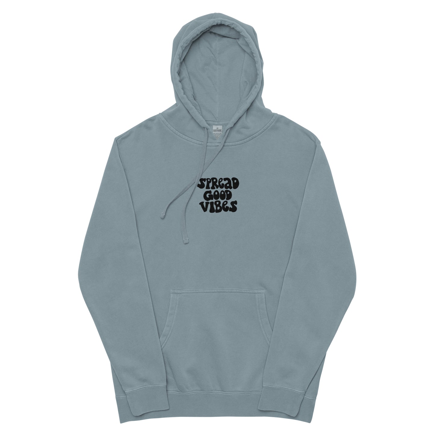spread good vibes unisex pigment-dyed hoodie