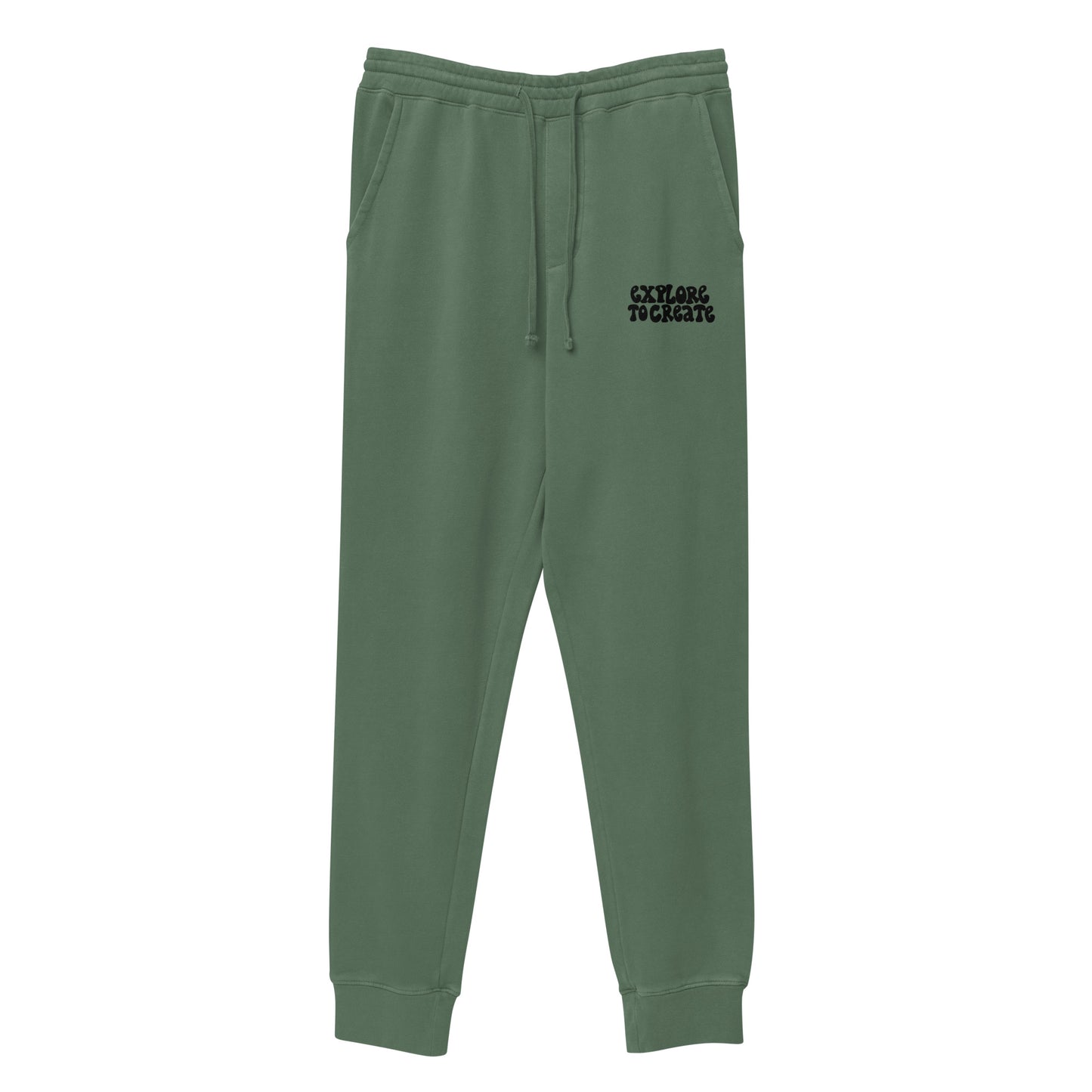 explore to create unisex pigment-dyed sweatpants