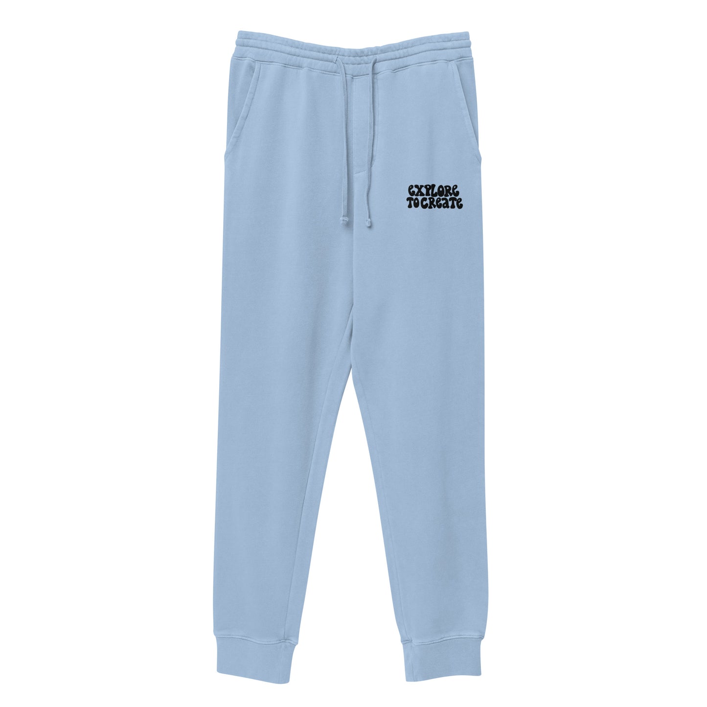 explore to create unisex pigment-dyed sweatpants