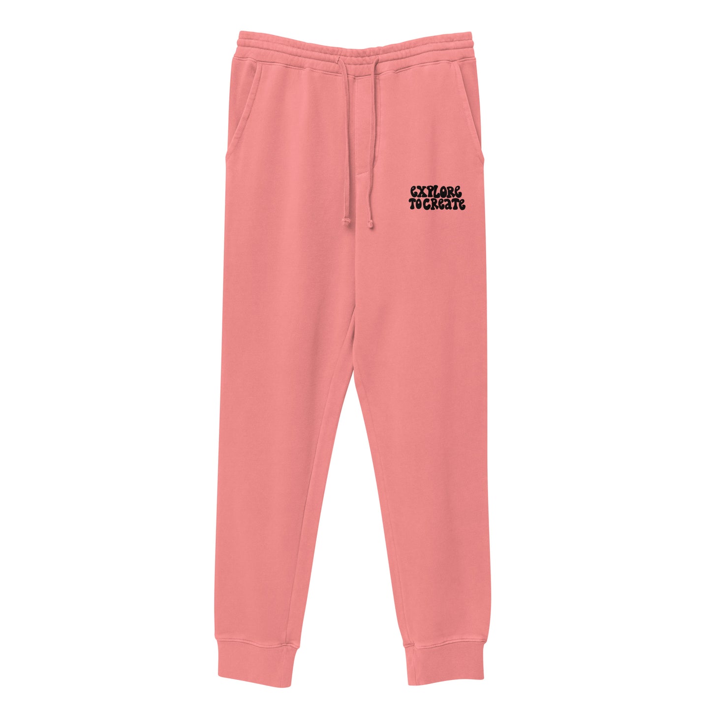 explore to create unisex pigment-dyed sweatpants