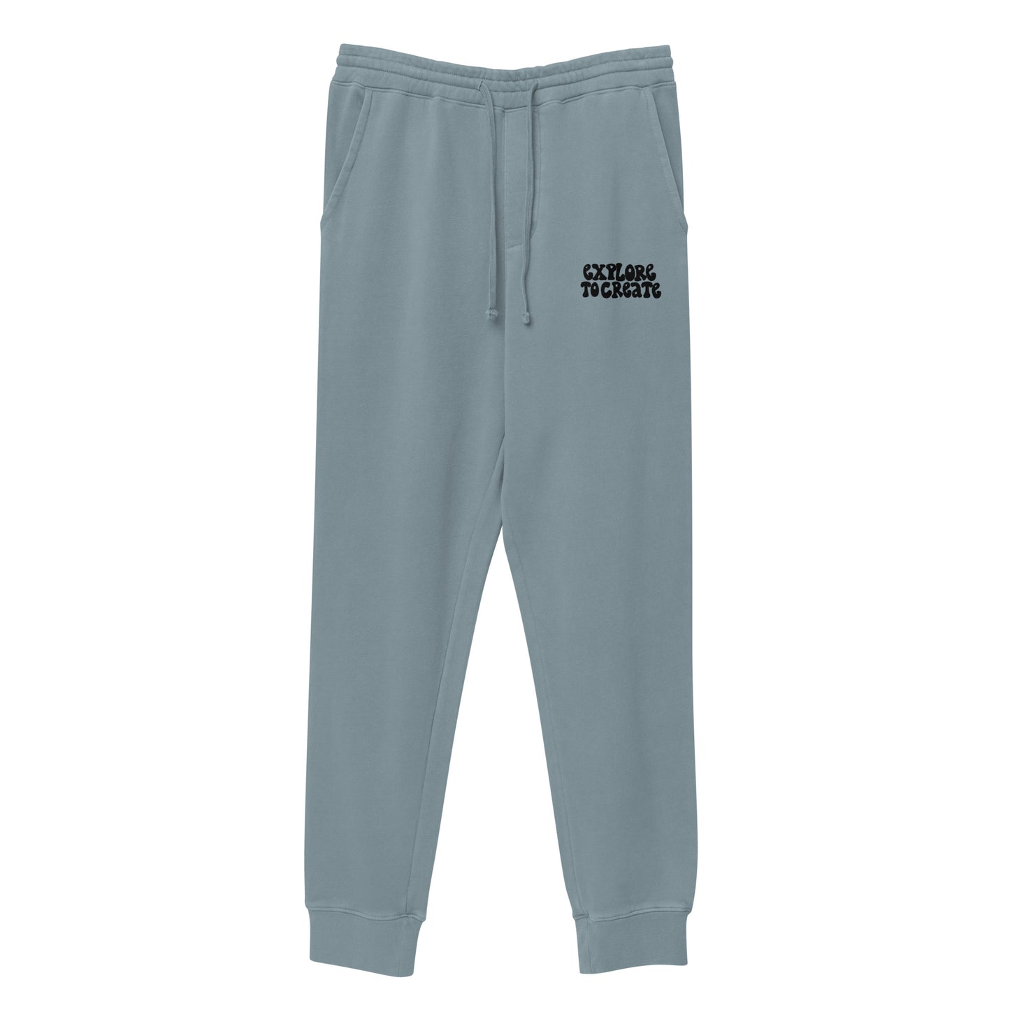 explore to create unisex pigment-dyed sweatpants