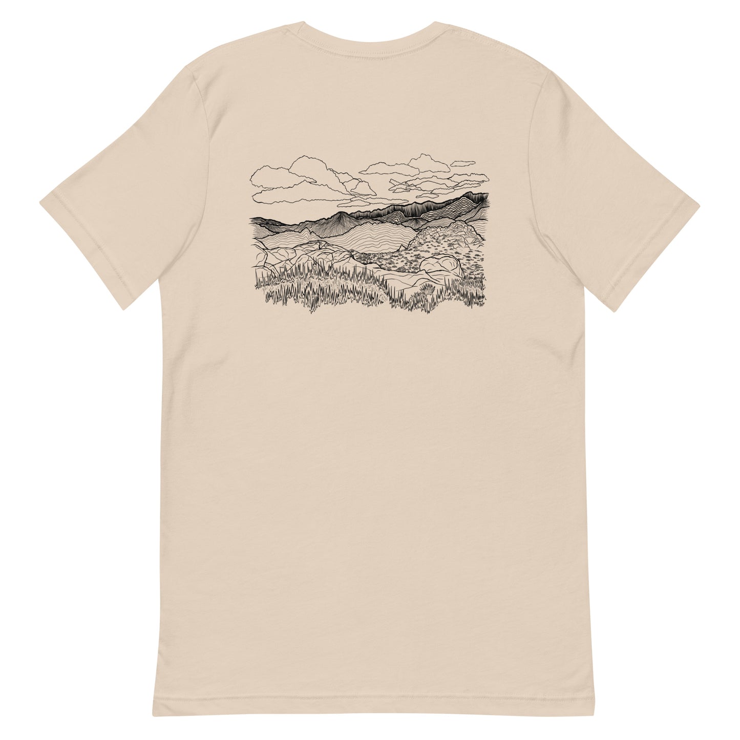 bishop landscape t-shirt (design on back)